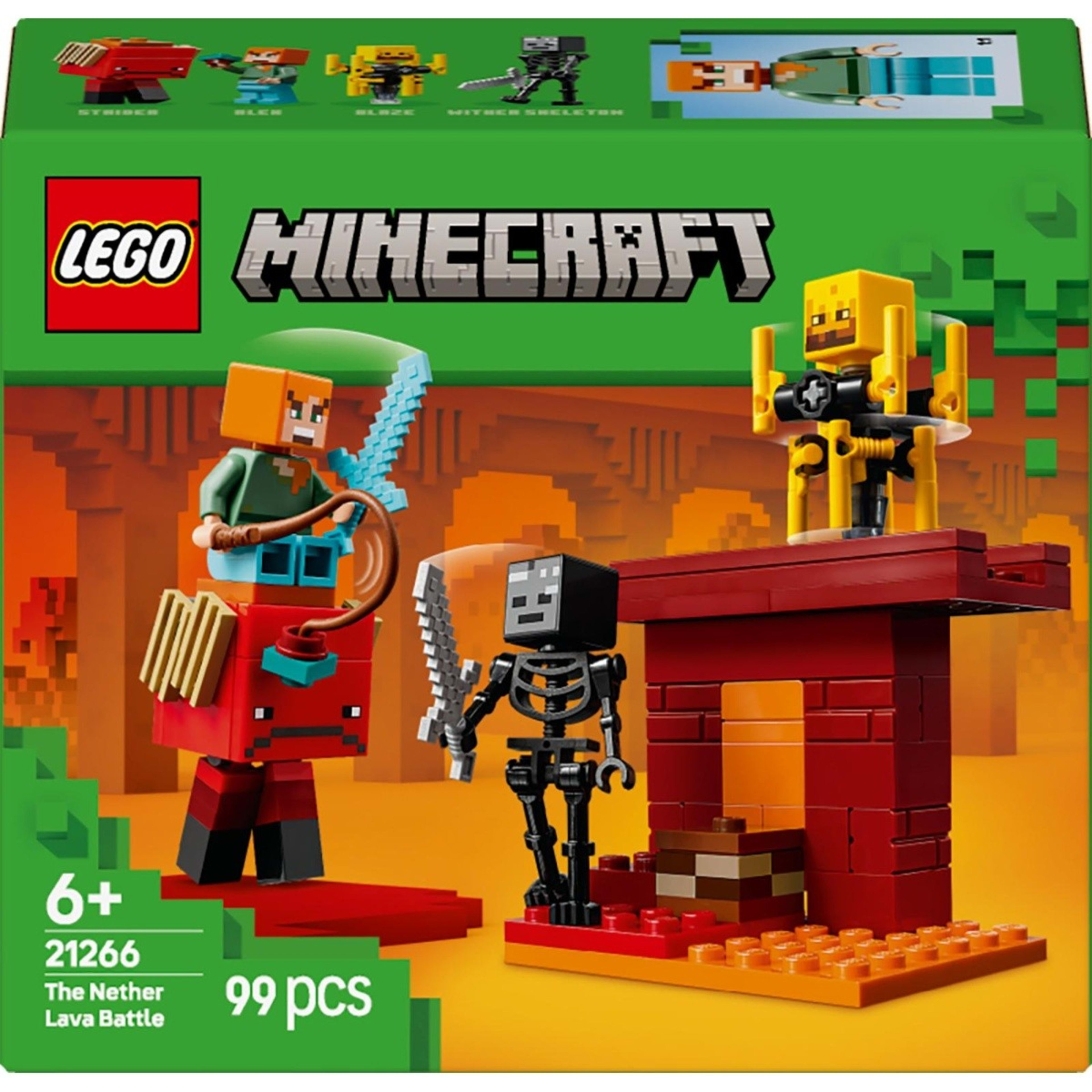 1 LEGO Minecraft The Nether Lava Battle 21266, 1 of 10