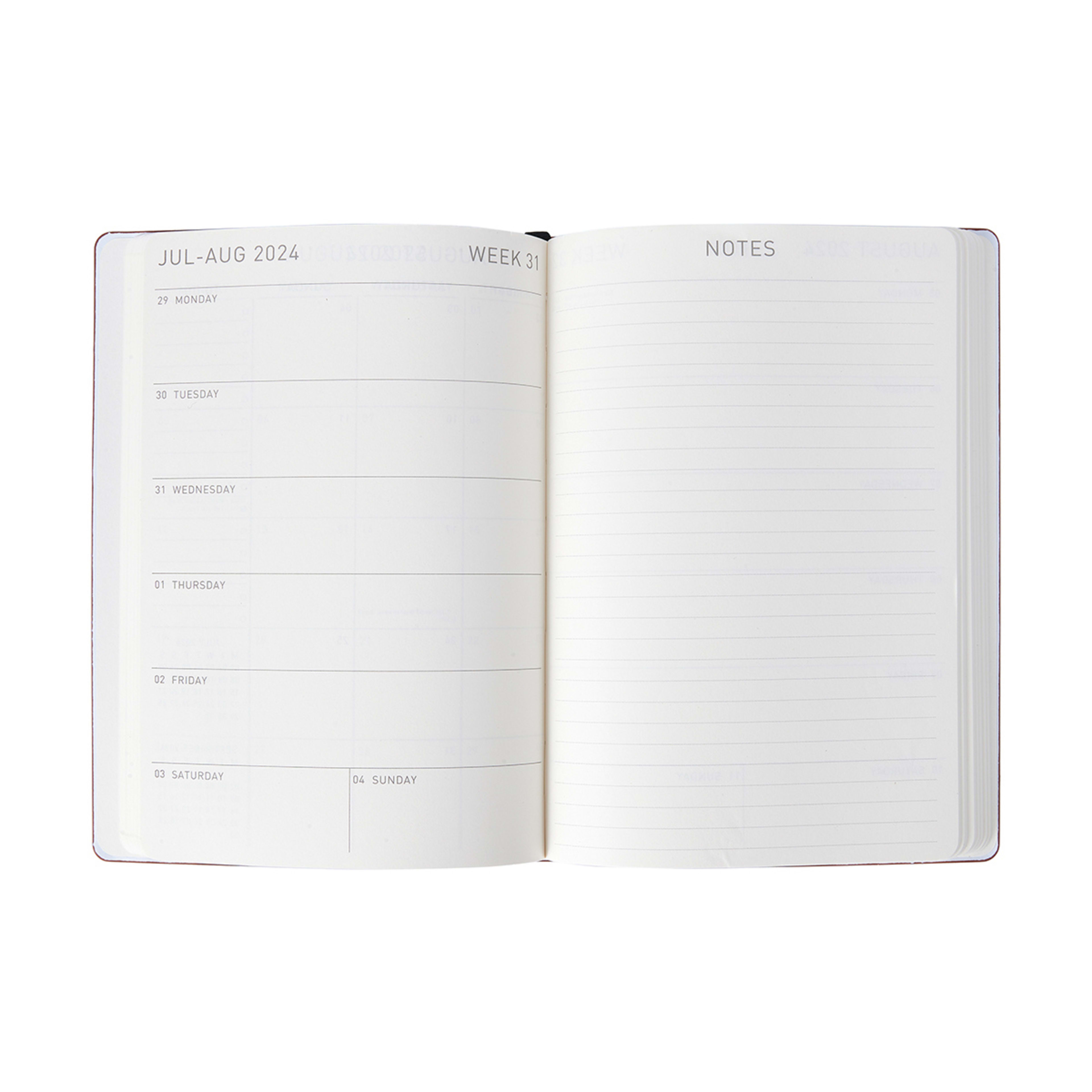 2024 Weekly Planner Tan Kmart