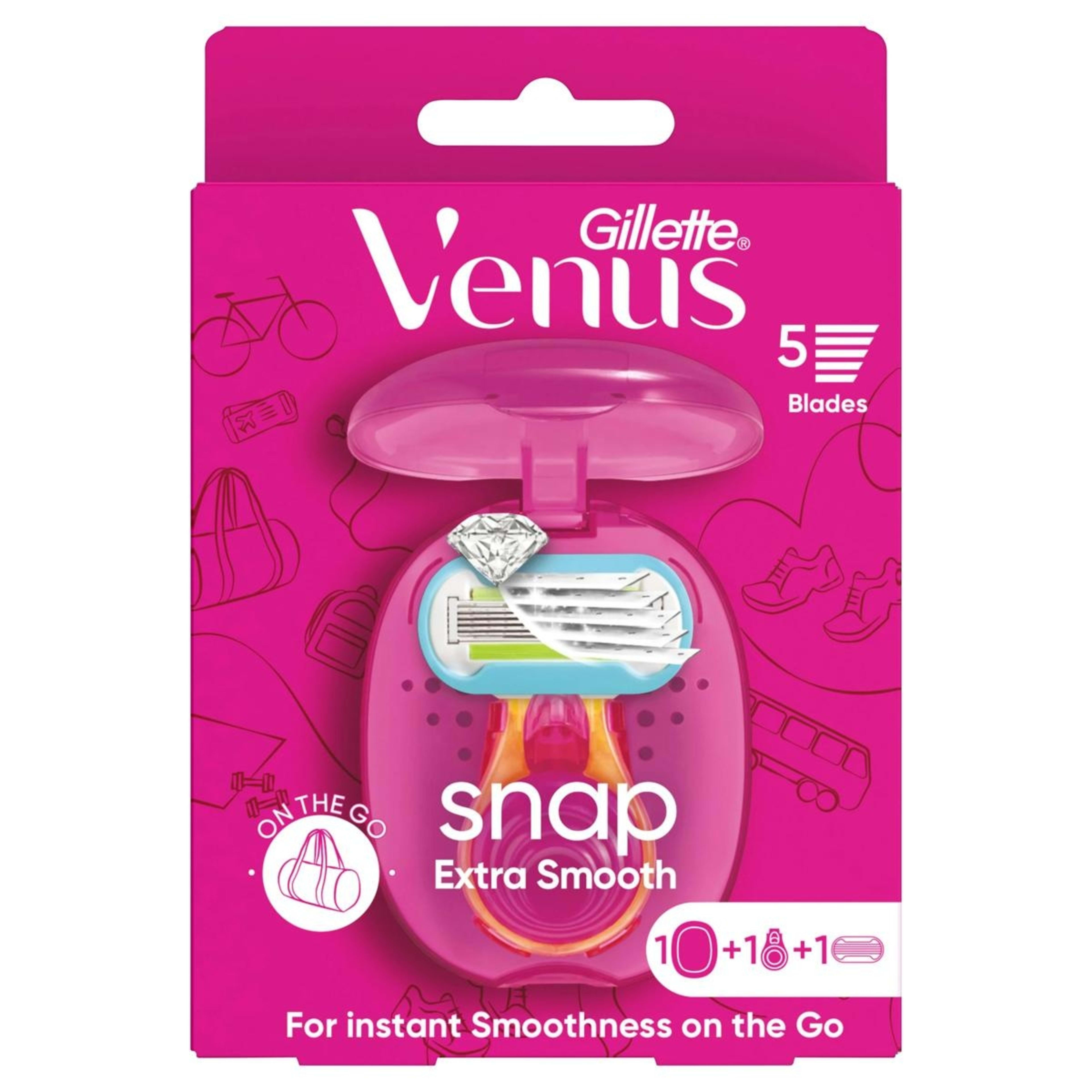 1 Gillette Venus Extra Smooth Snap Razor, 1 of 10