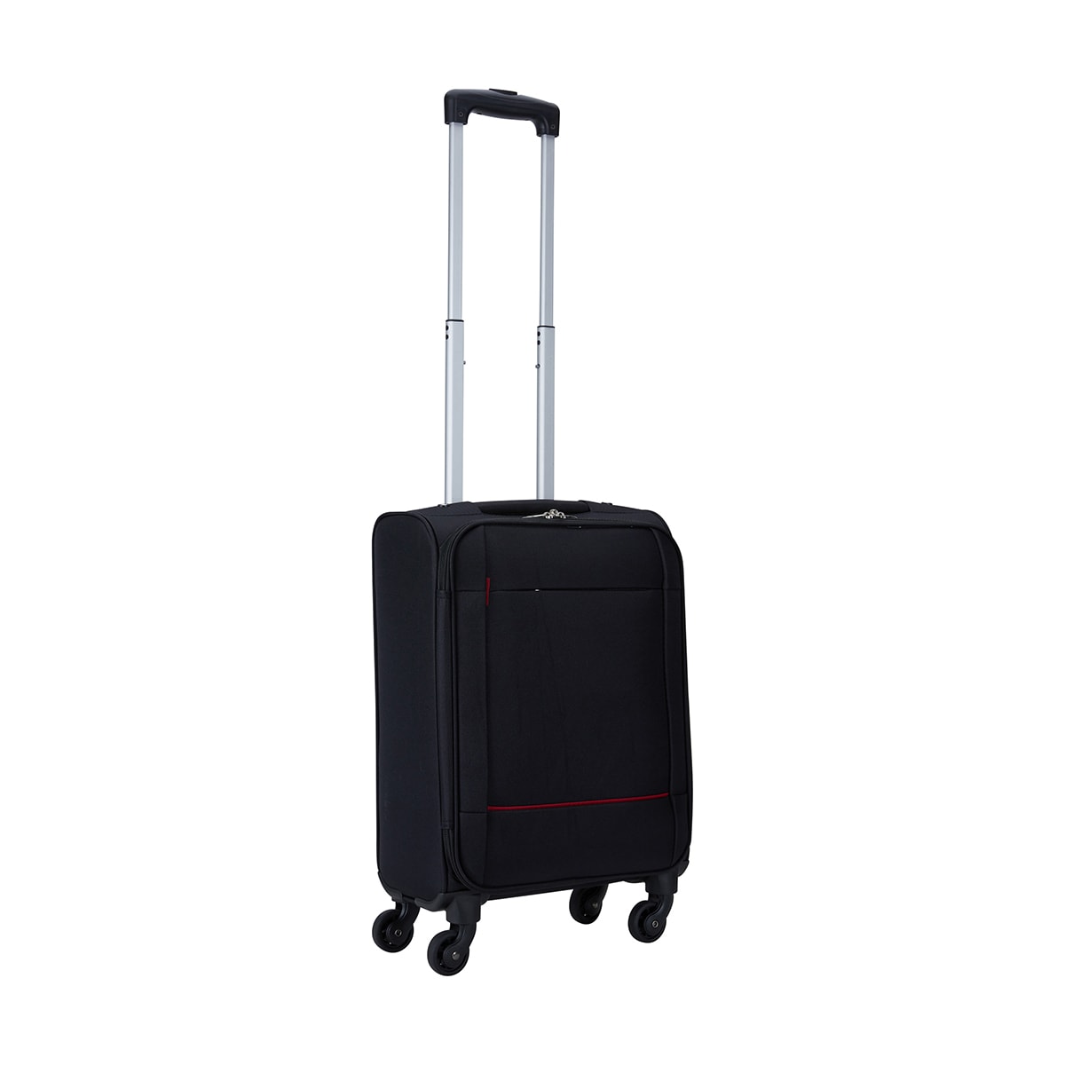 46cm 4 Wheel Central Soft Case Black Kmart