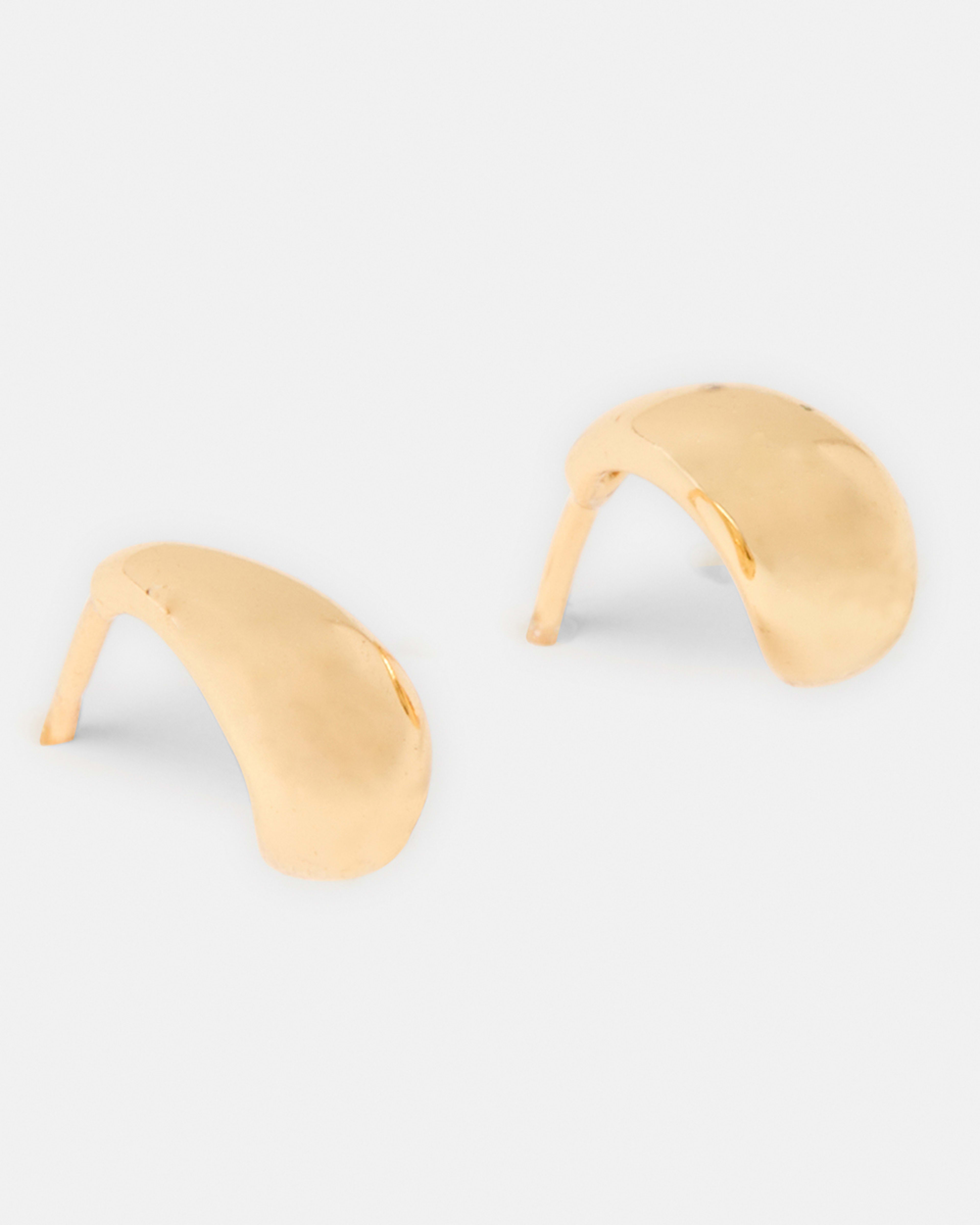 3 Sterling Silver Mini Teardrop Earrings Gold, 3 of 5