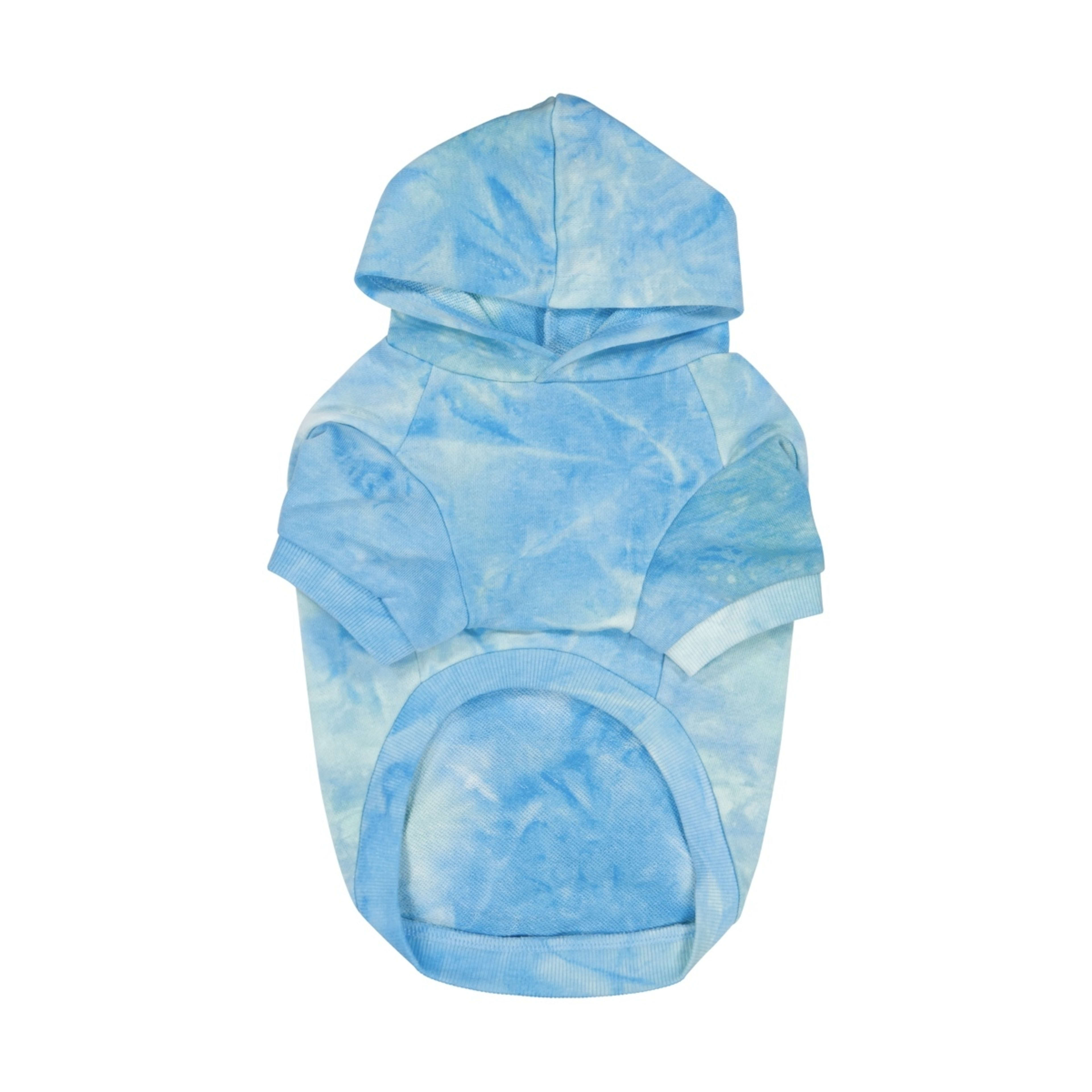 6 Pet Hoodie Tie-Dye - Medium, Blue, 6 of 10
