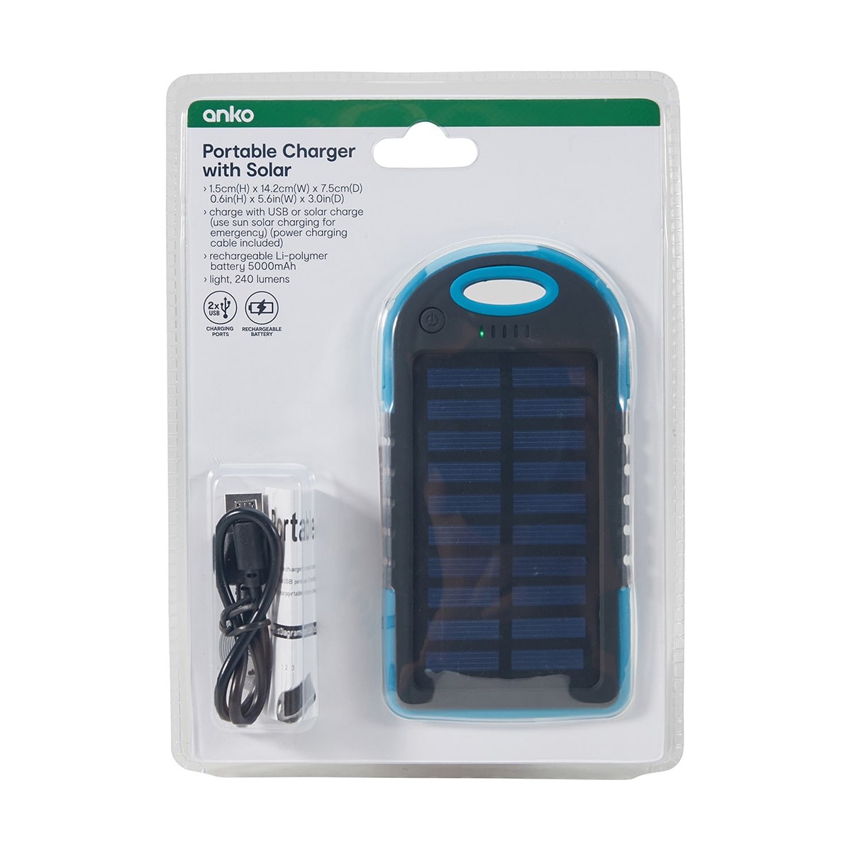 Portable Charger with Solar Kmart
