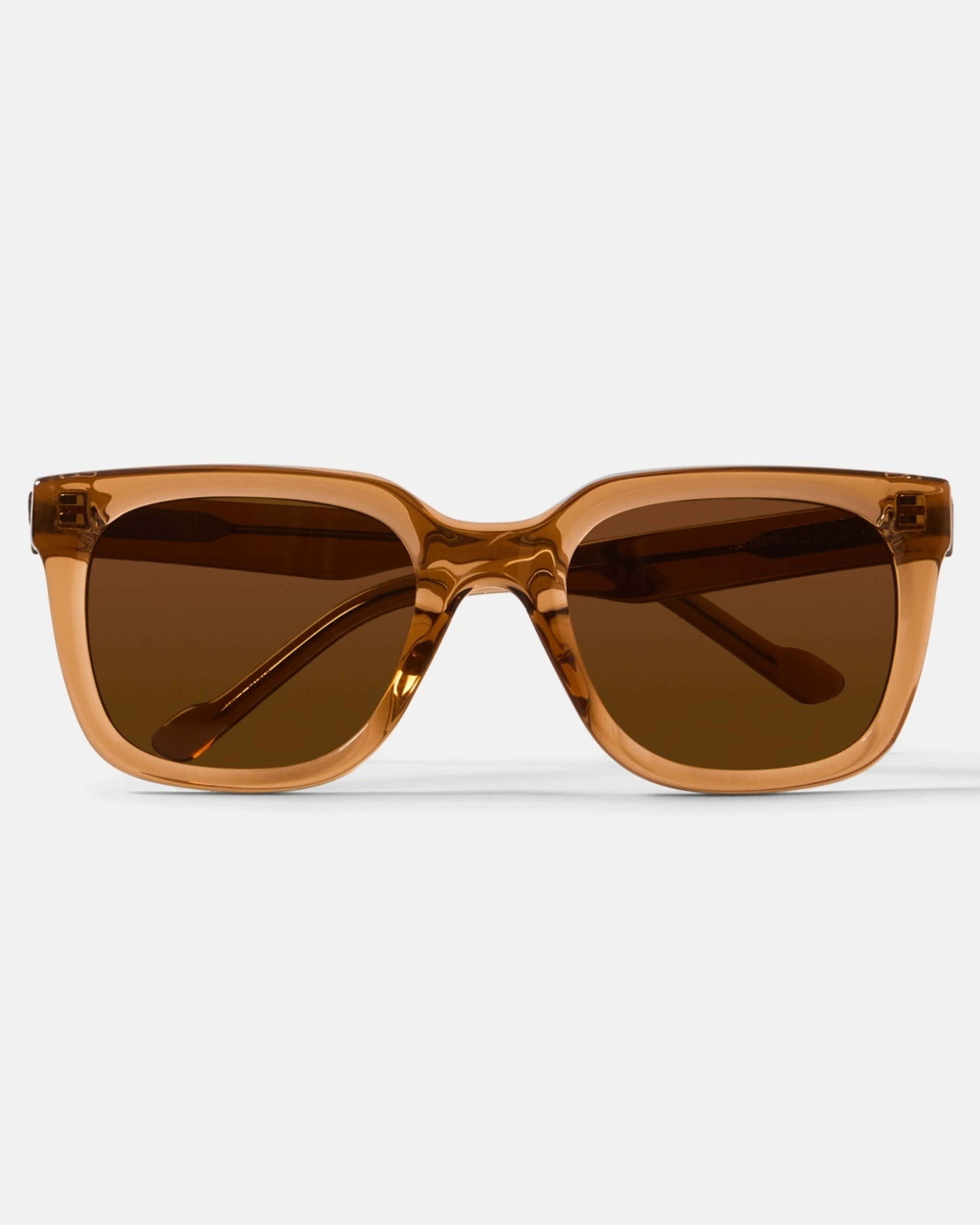 4 Womens D Frame Sunglasses TRANSLUCENT BROWN, 4 of 6
