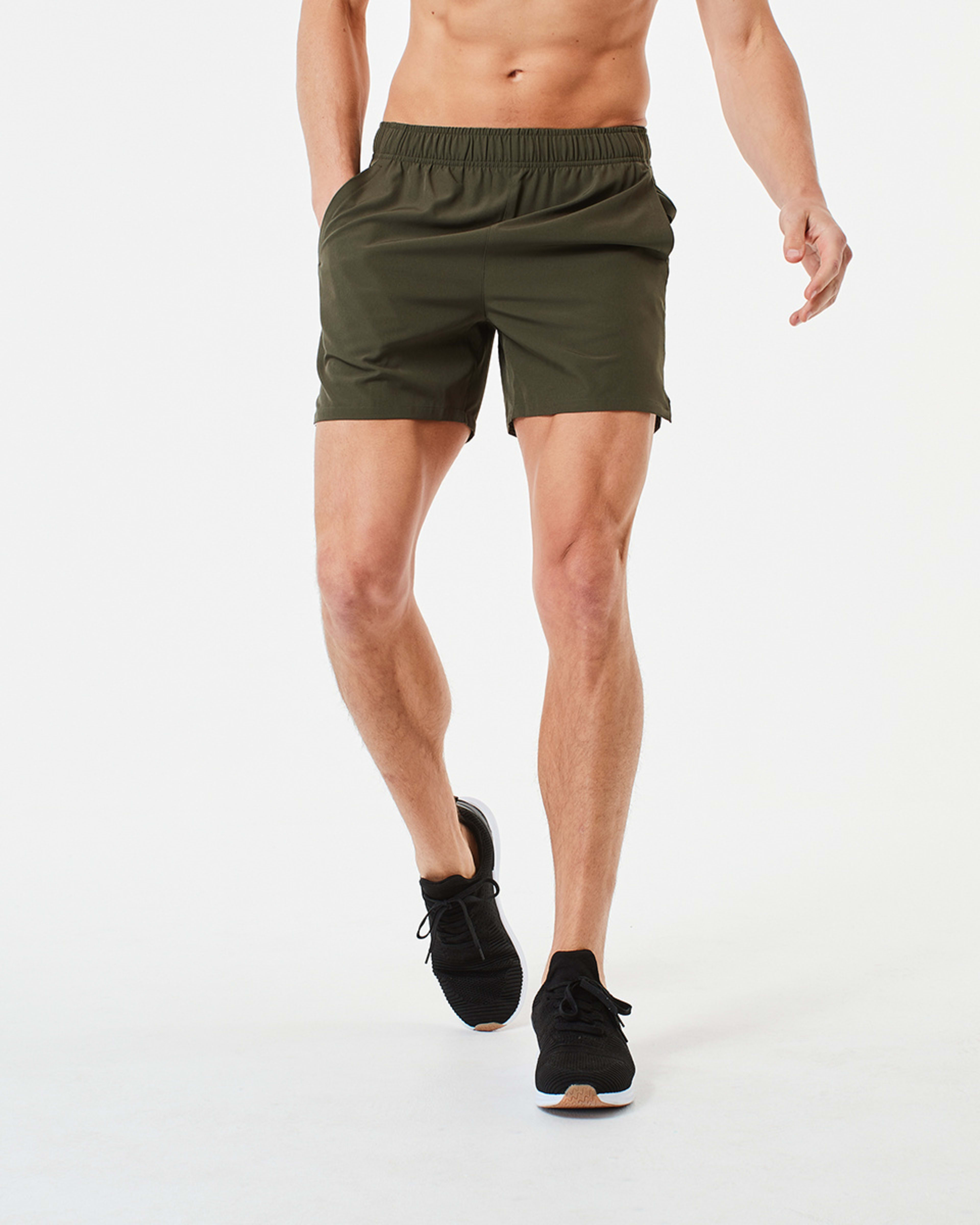 7 Active Mens Woven Stretch Shorts Khaki, 7 of 8