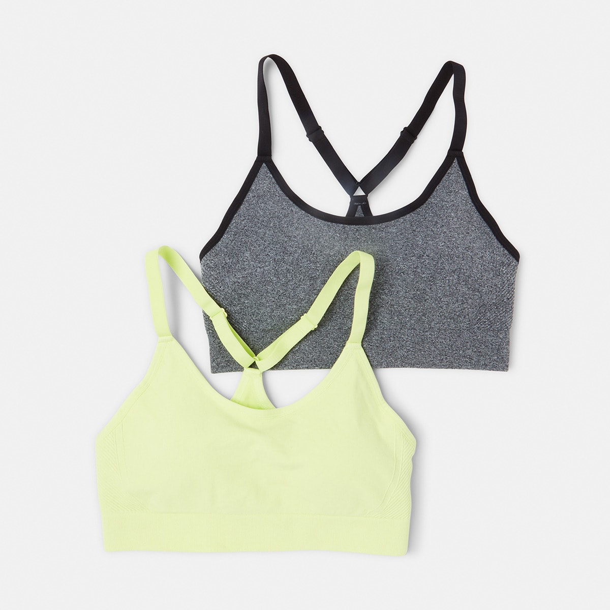 2 Pack Sports Medium Support Seamfree Crop Kmart