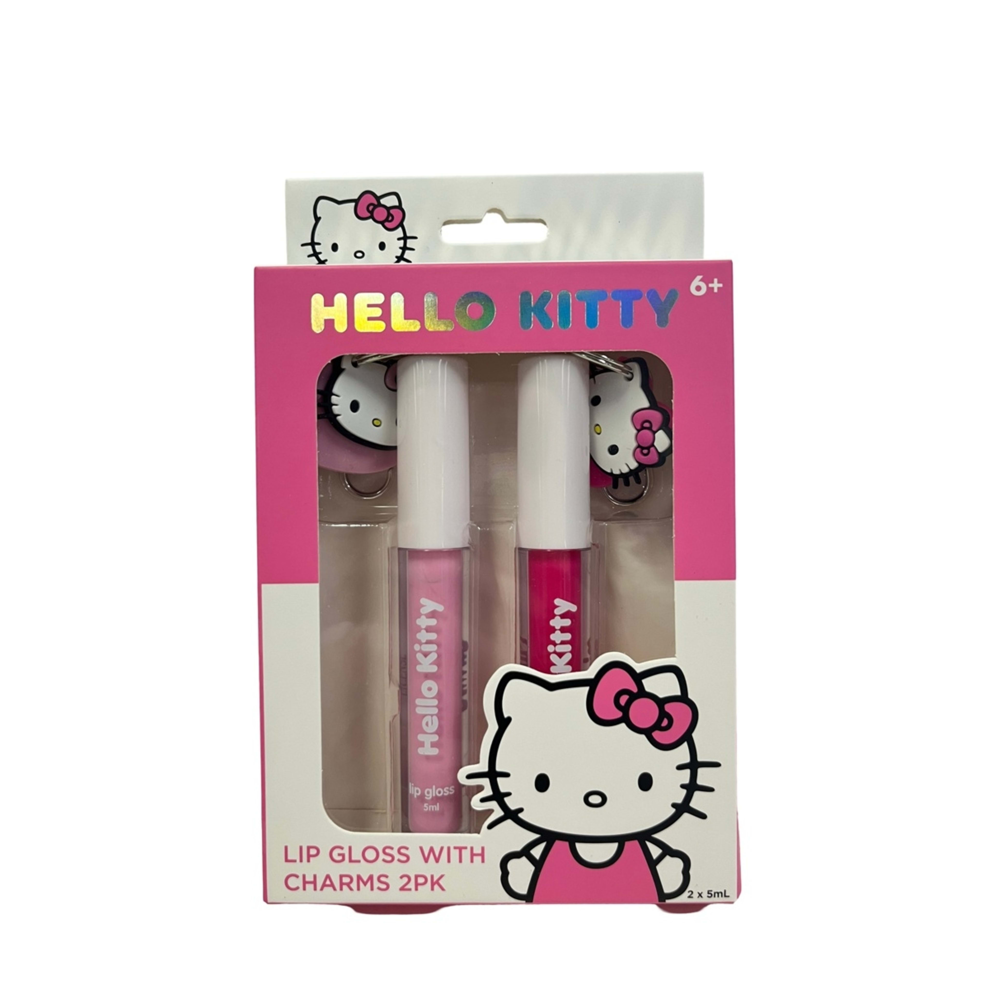 1 2 Pack Hello Kitty Lip Gloss with Charms, 1 of 2