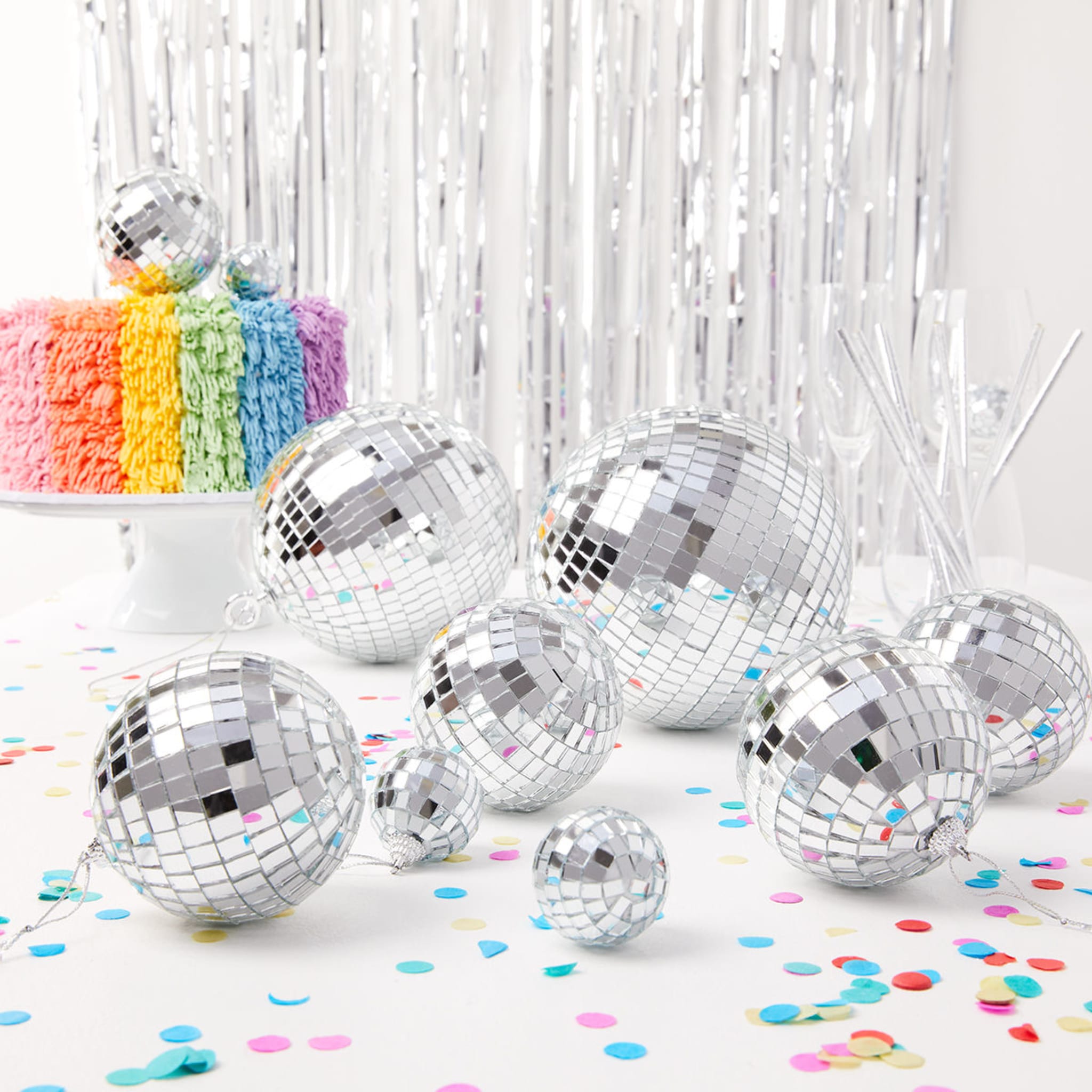 12 Piece Disco Ball Decoration Pack Kmart NZ