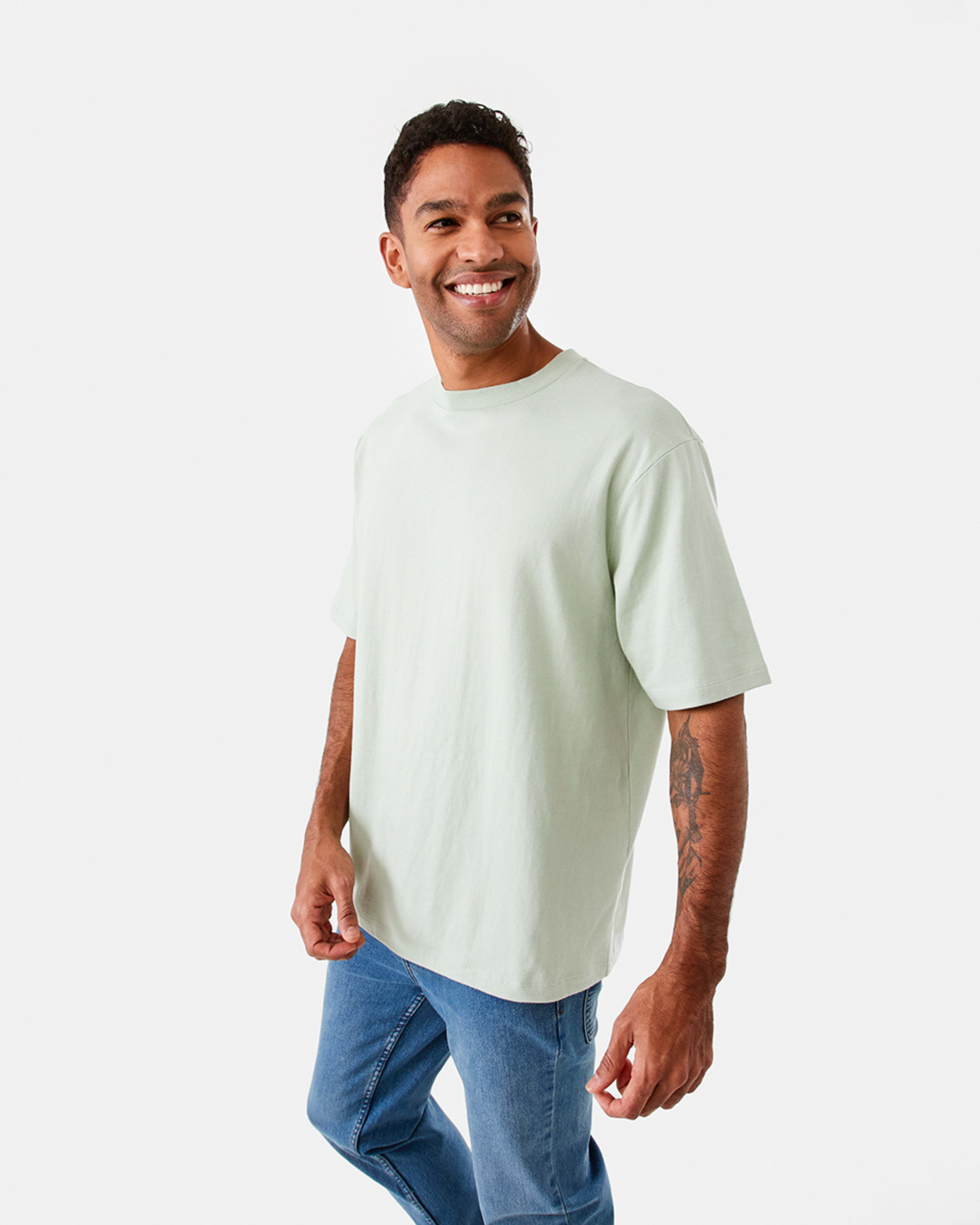 2 Oversized Heavyweight T-shirt Grn Frsty, 2 of 6