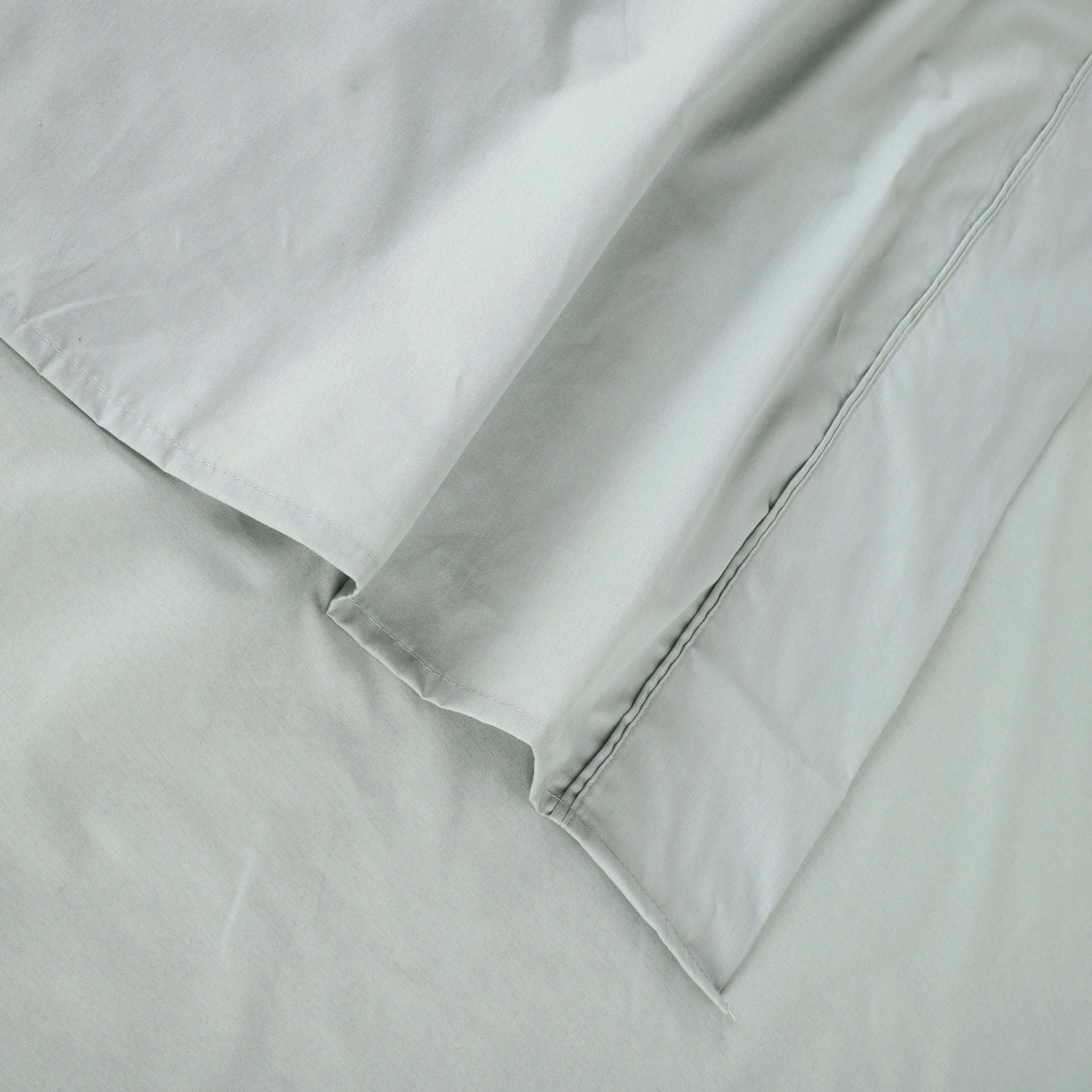 4 250 Thread Count Cotton Rich Sheet Set - Double Bed, Eucalyptus, 4 of 7