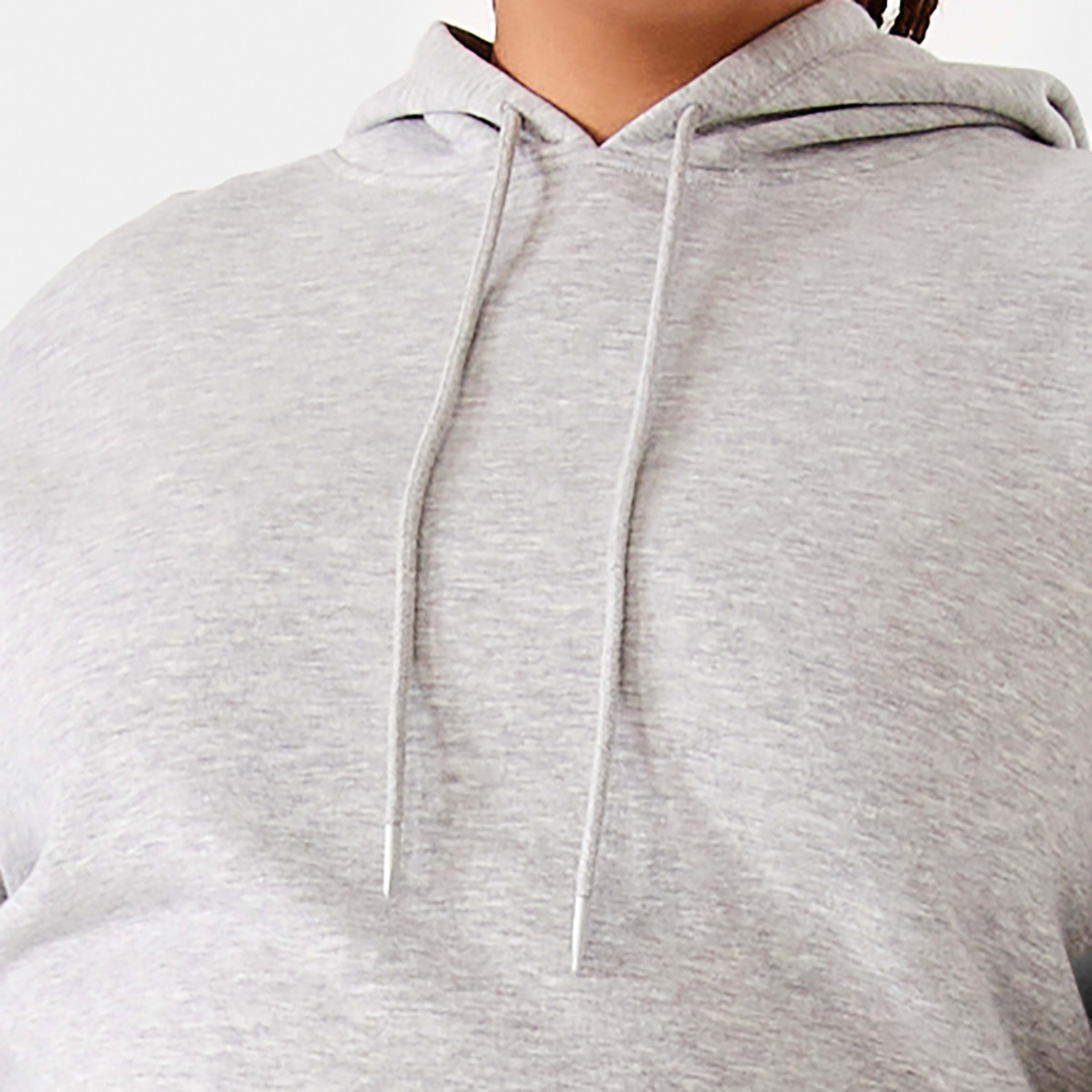 5 Curve Long Sleeve Oversized Hoodie Glac Grey, 5 of 6