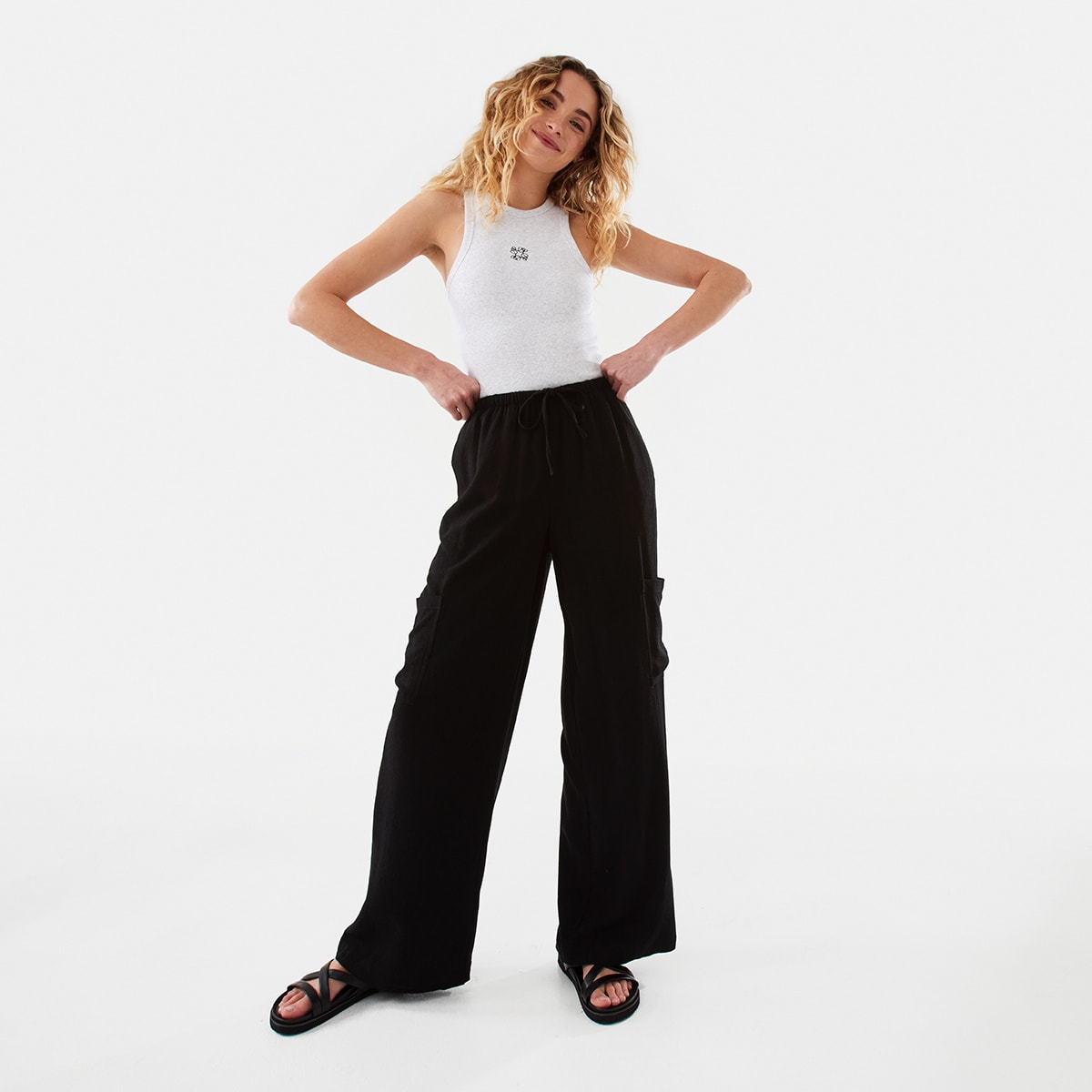 Textured Cargo Pants - Kmart