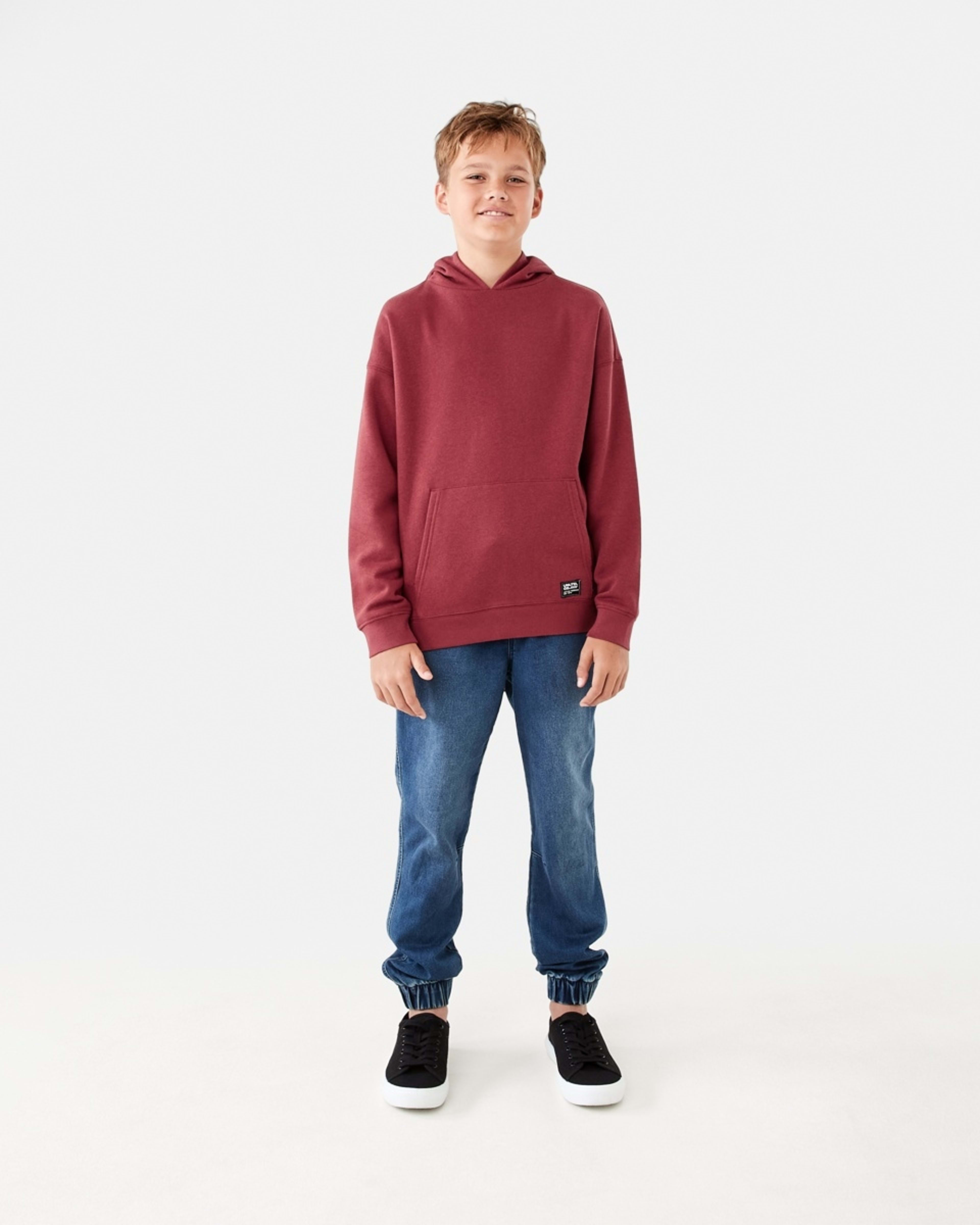 6 Oversized Hoodie With Pocket Red Brick, 6 of 9