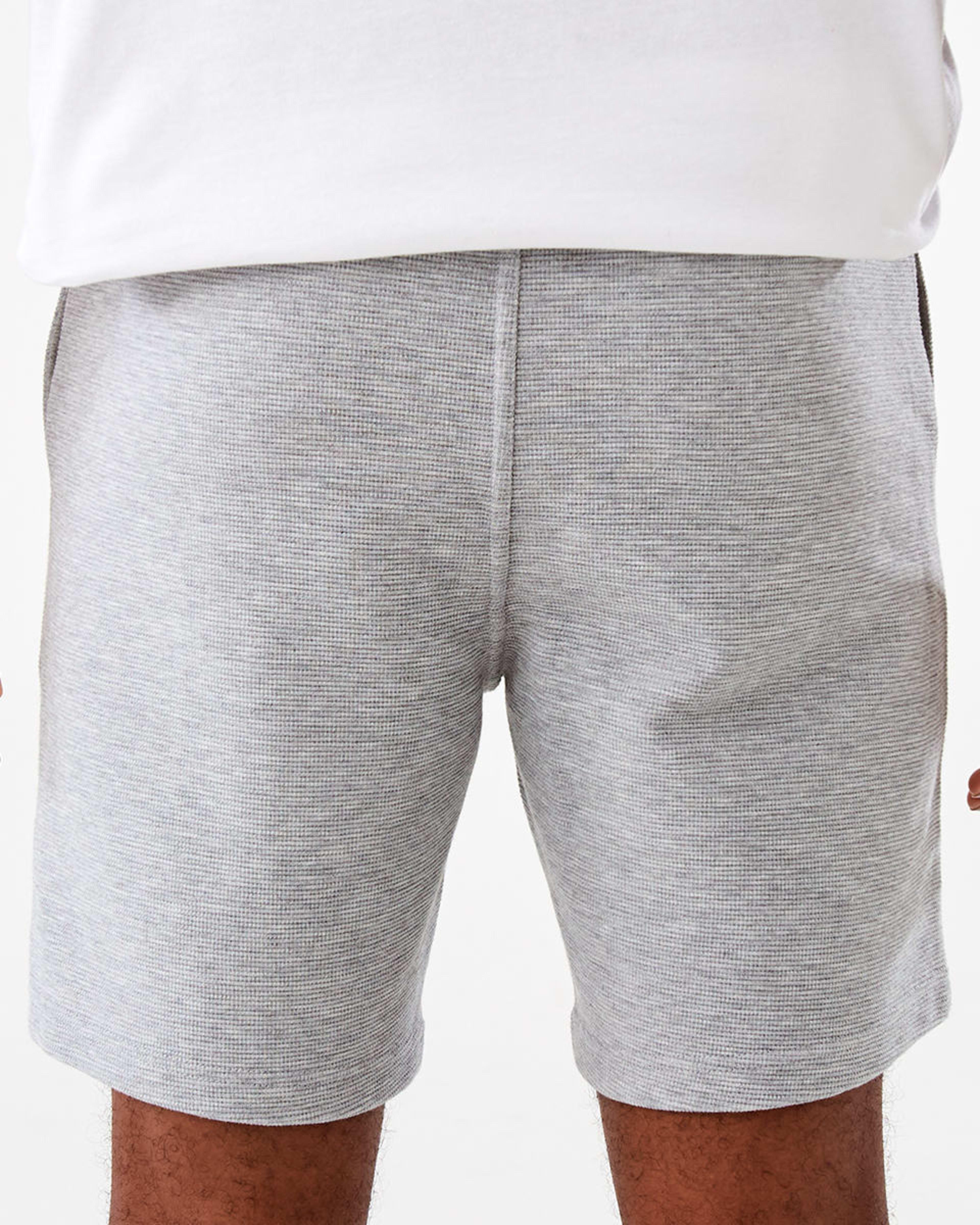 3 Textured Fleece Shorts Gry Marle, 3 of 6