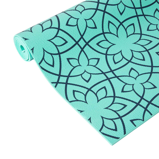 Printed Yoga Mat Green Kmart