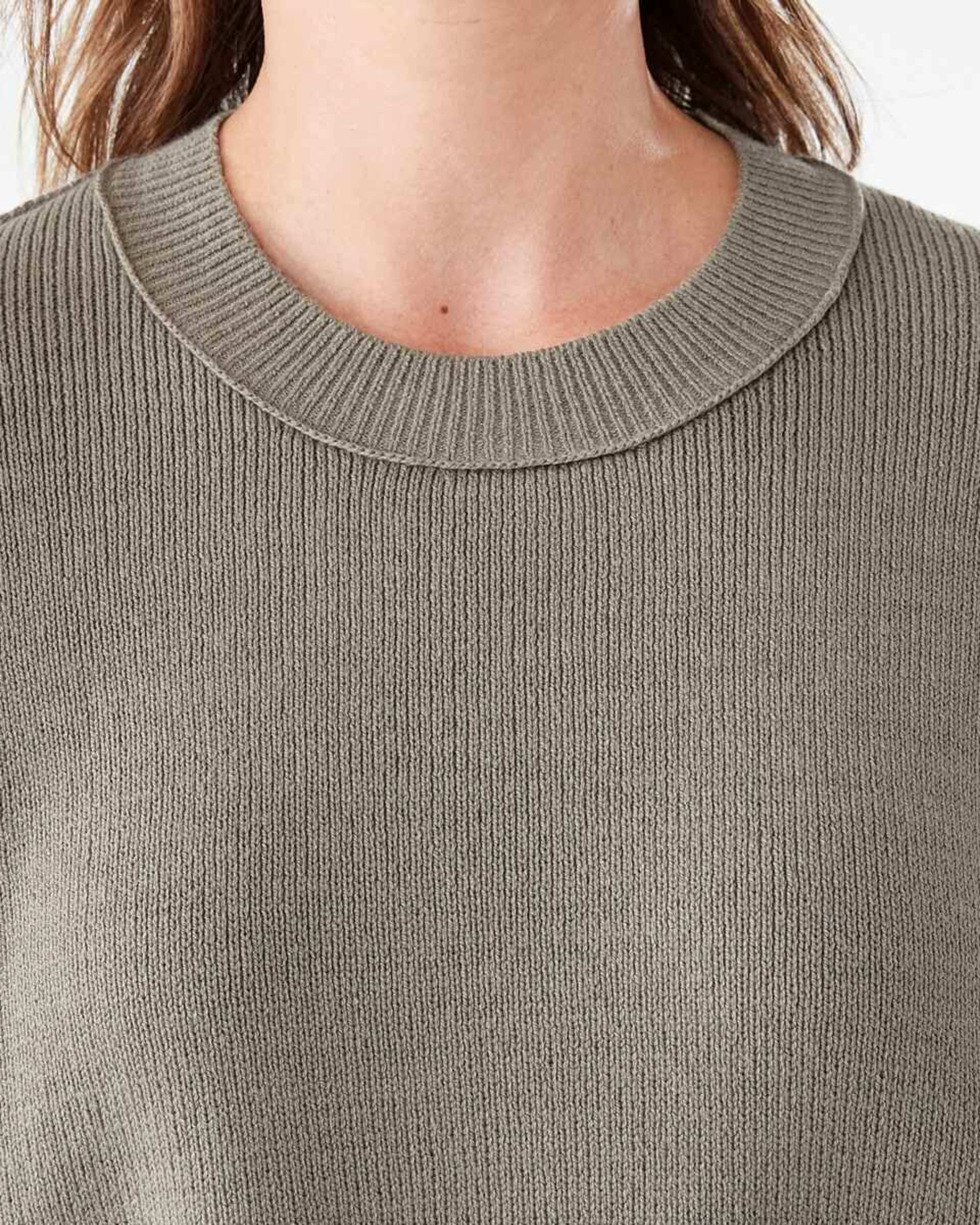 5 Oversized Crew Neck Jumper LIGHT KHAKI, 5 of 7