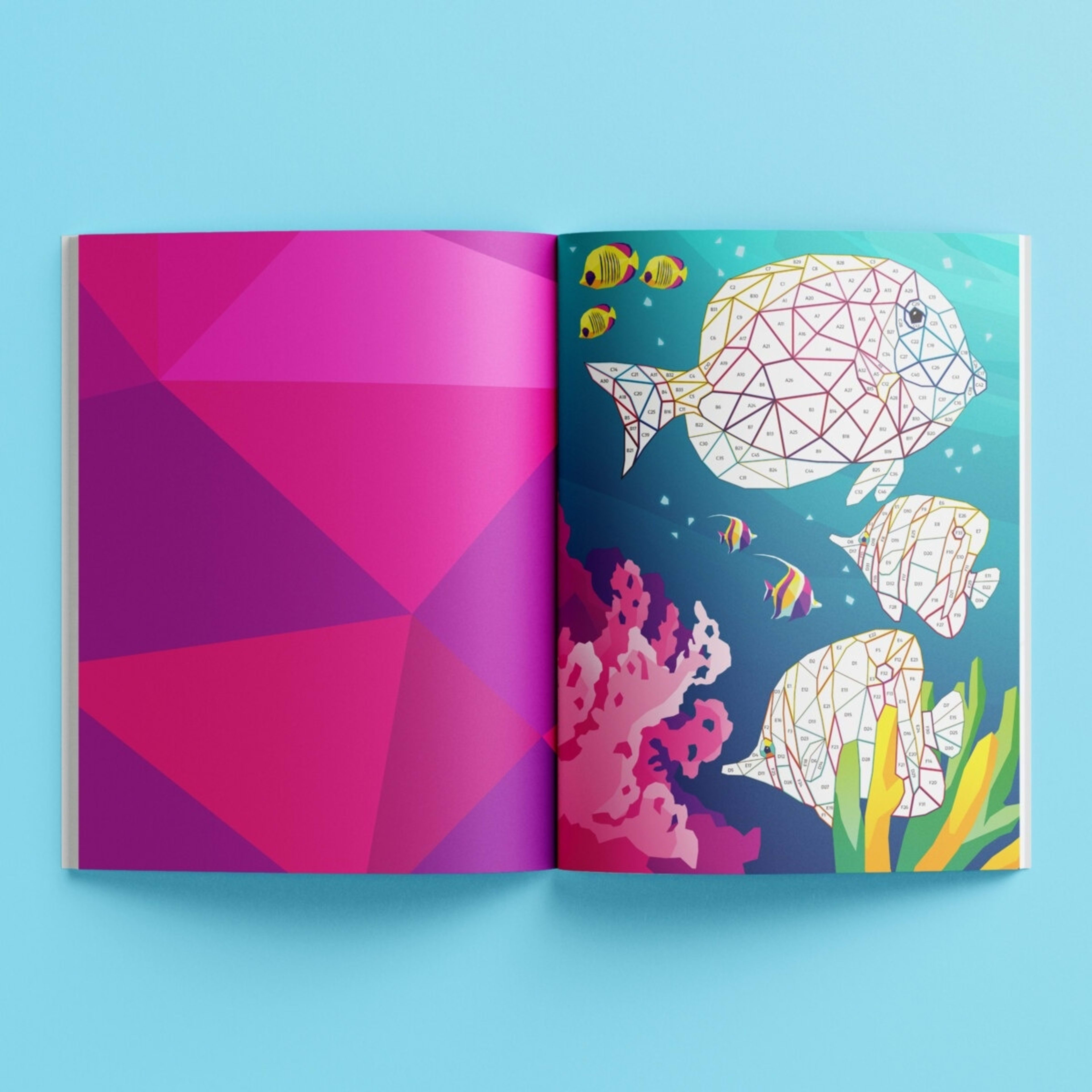 4 Kaleidoscope Sticker Mosaics: Neon Ocean - Book​, 4 of 6