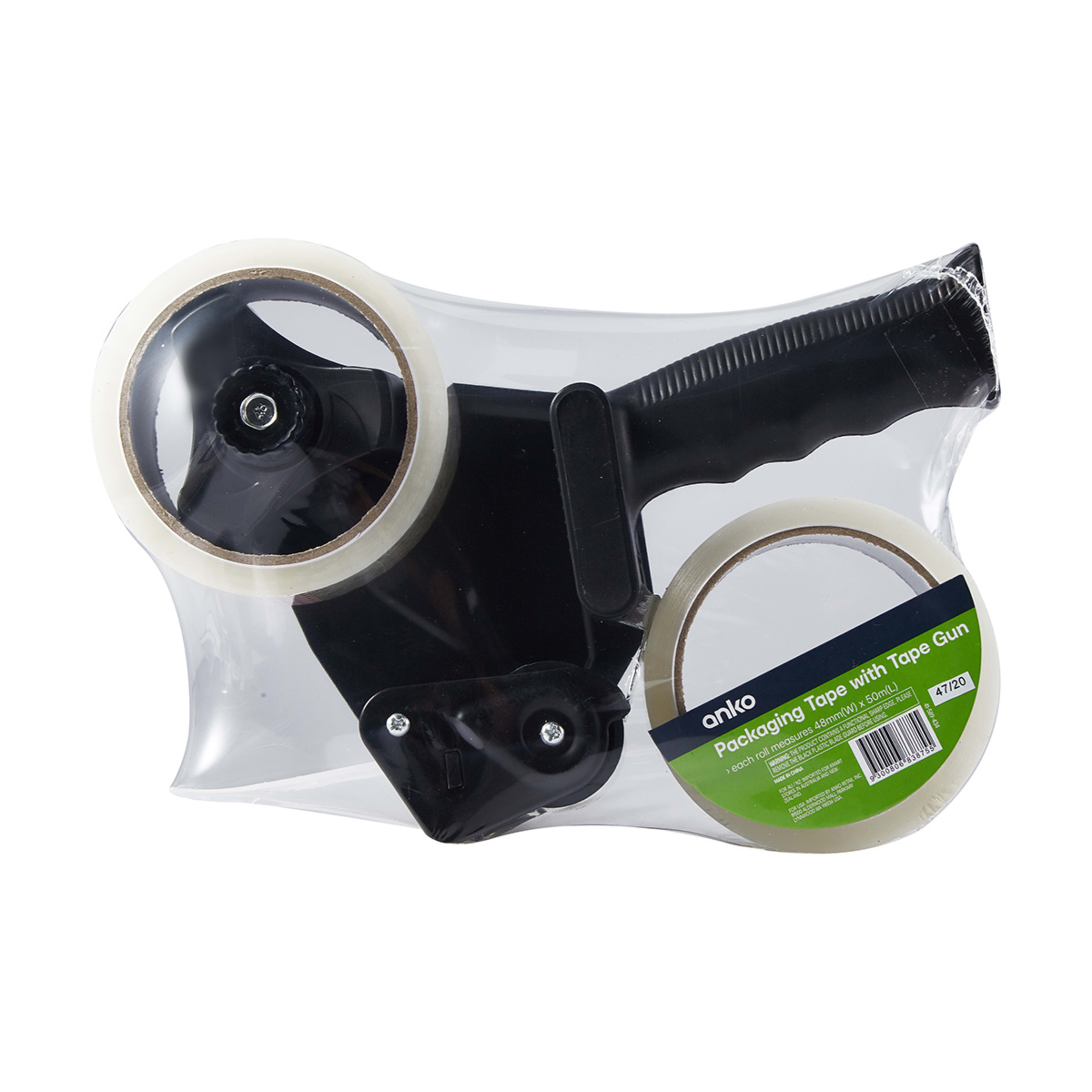 Clear Packaging Tape with Tape Gun Kmart