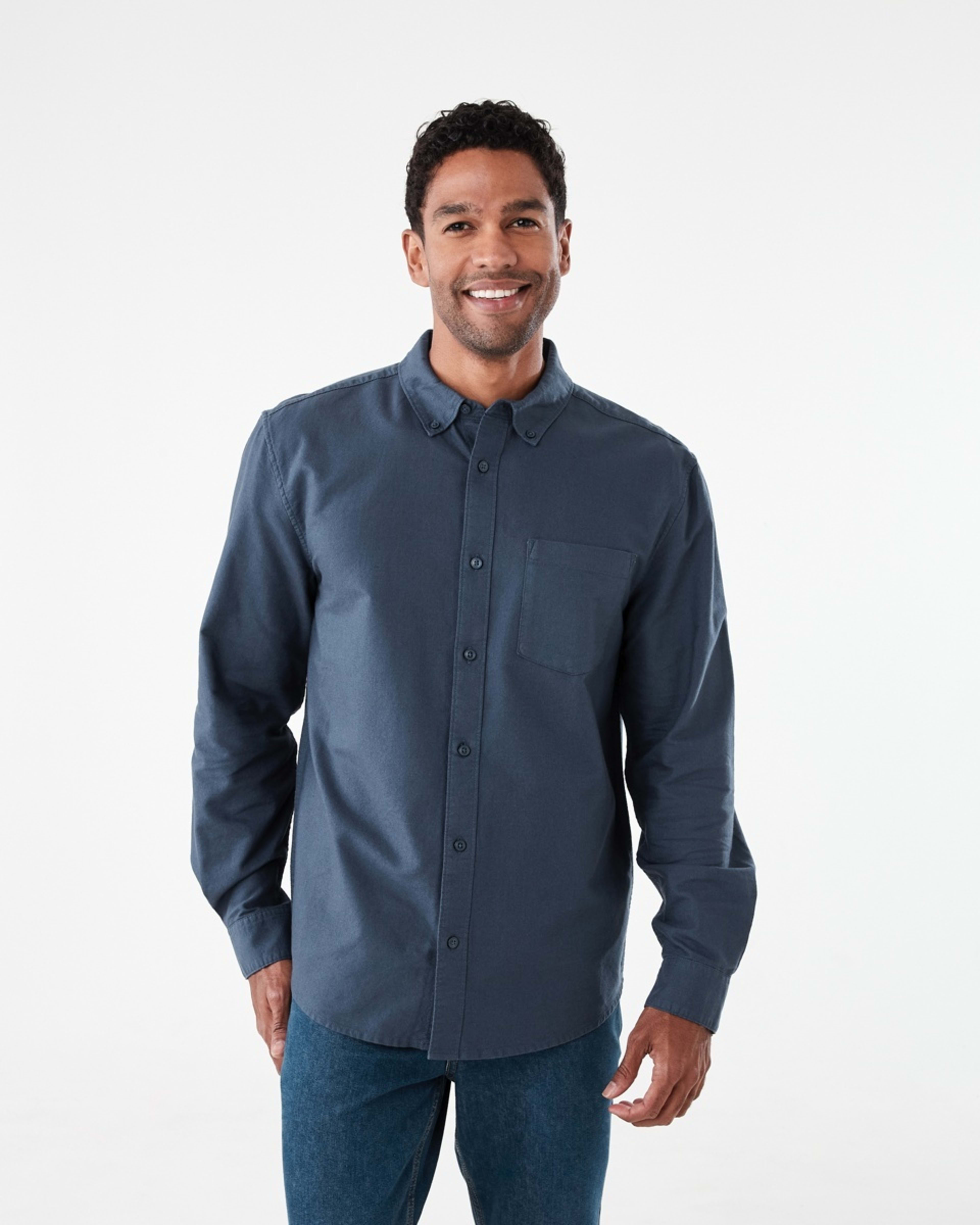 1 Long Sleeve Oxford Shirt BLUE NIGHTS