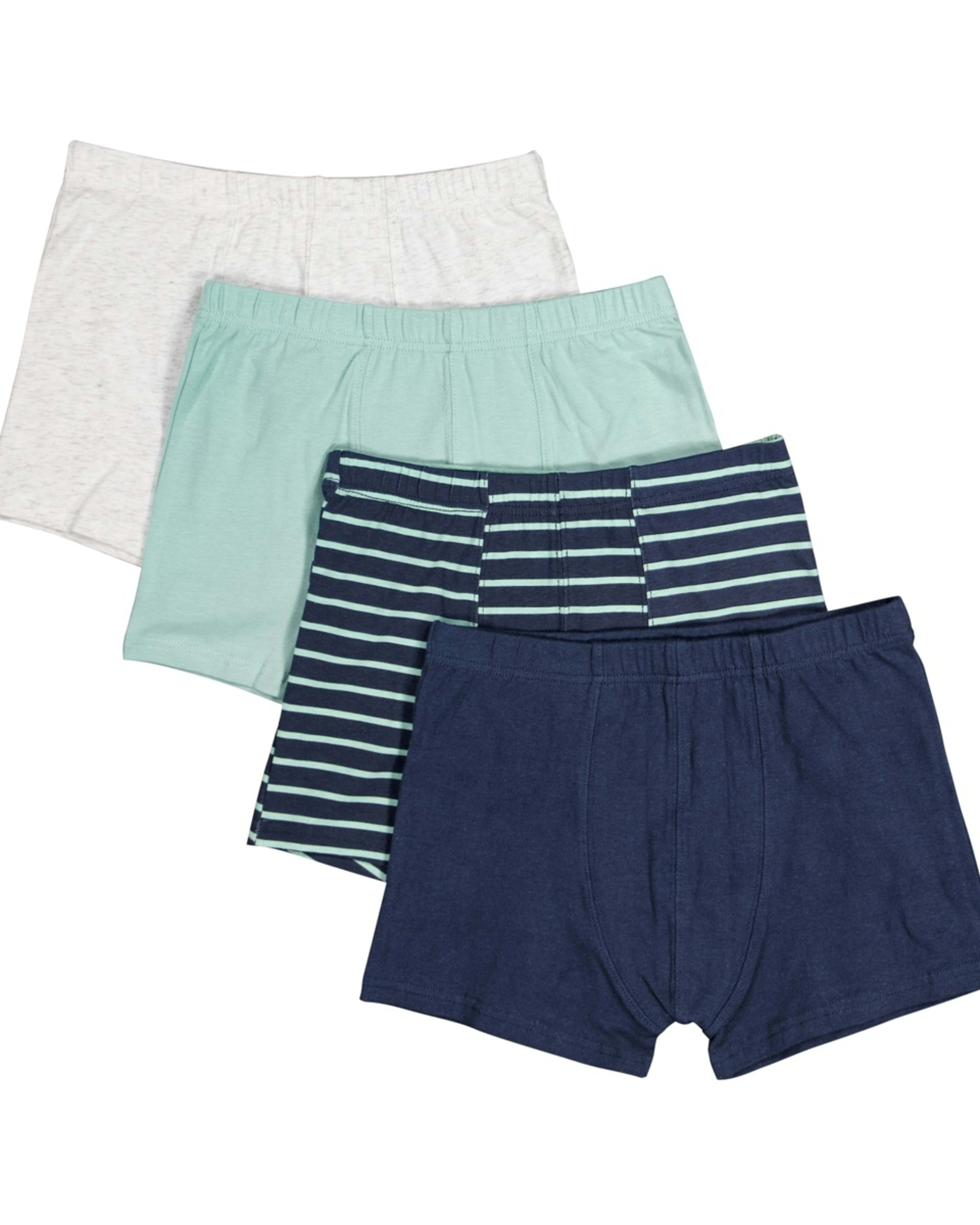 1 4 Pack Print Tunnel Trunks Teal Stripe