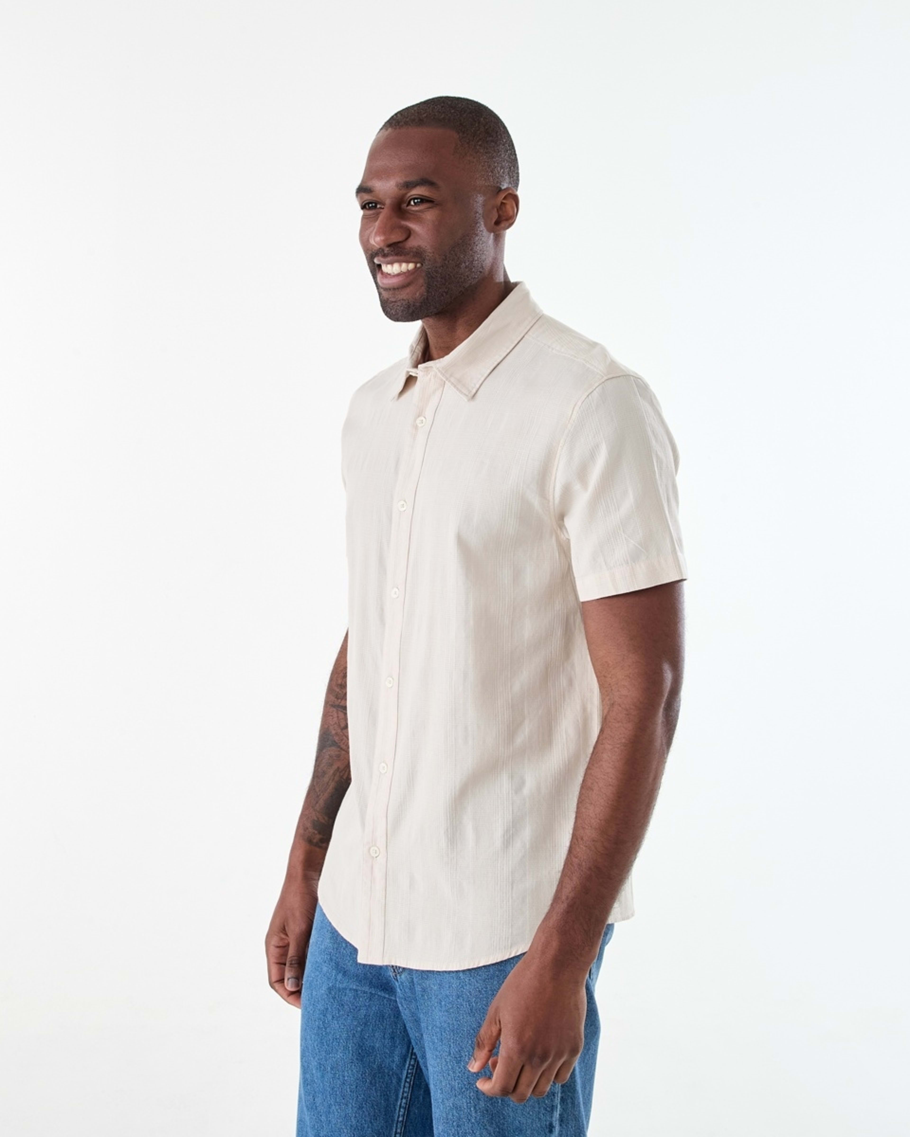 2 Short Sleeve Dobby Shirt DUNE, 2 of 6