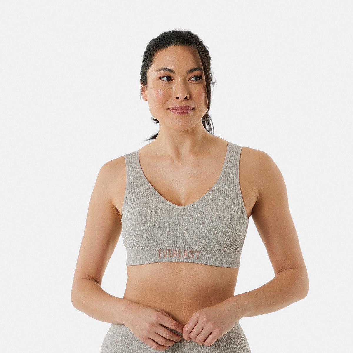 Active Everlast Womens Low Impact Luxe Seamfree Crop Top Kmart