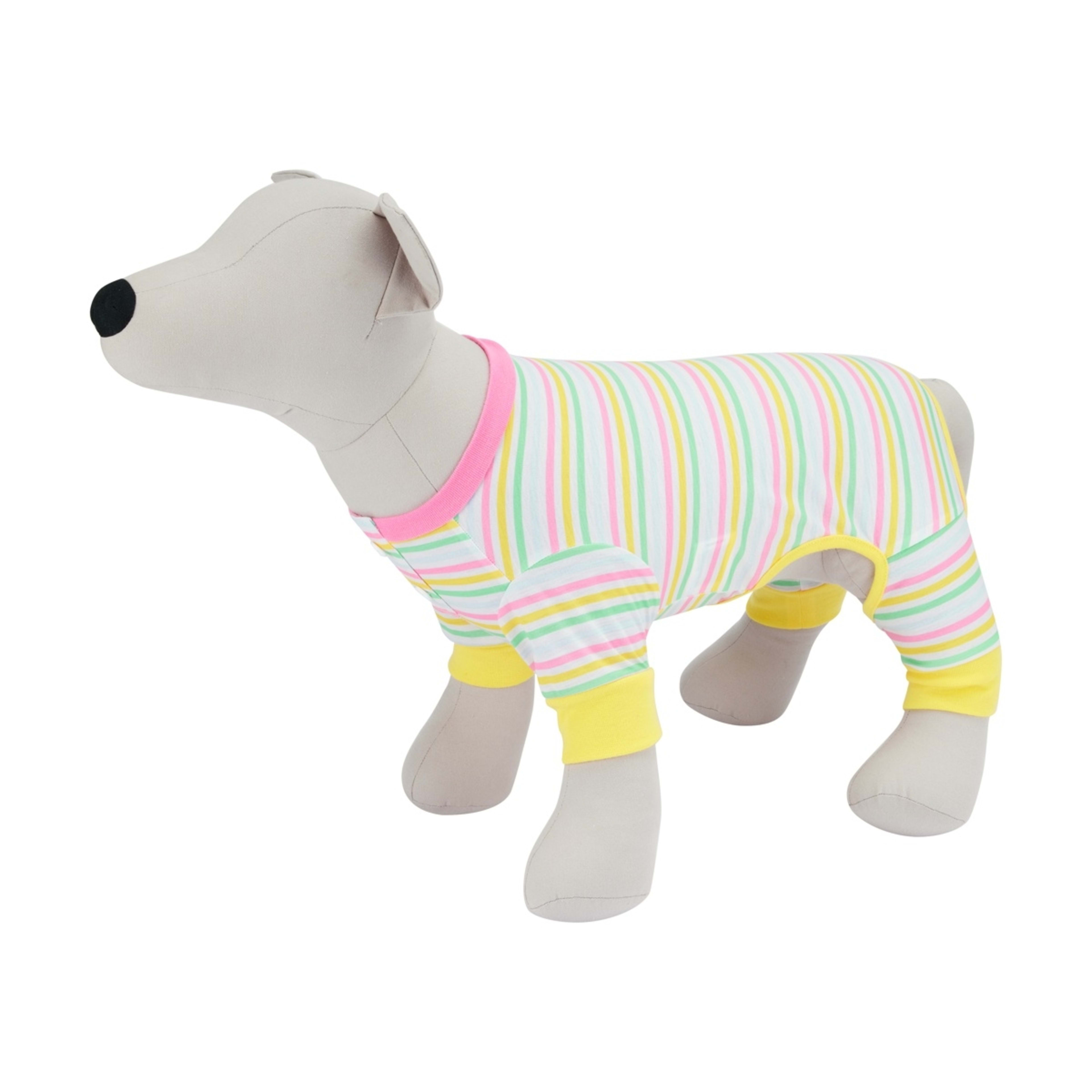 2 Pet Pyjamas Stripe - Large, Pink, 2 of 9