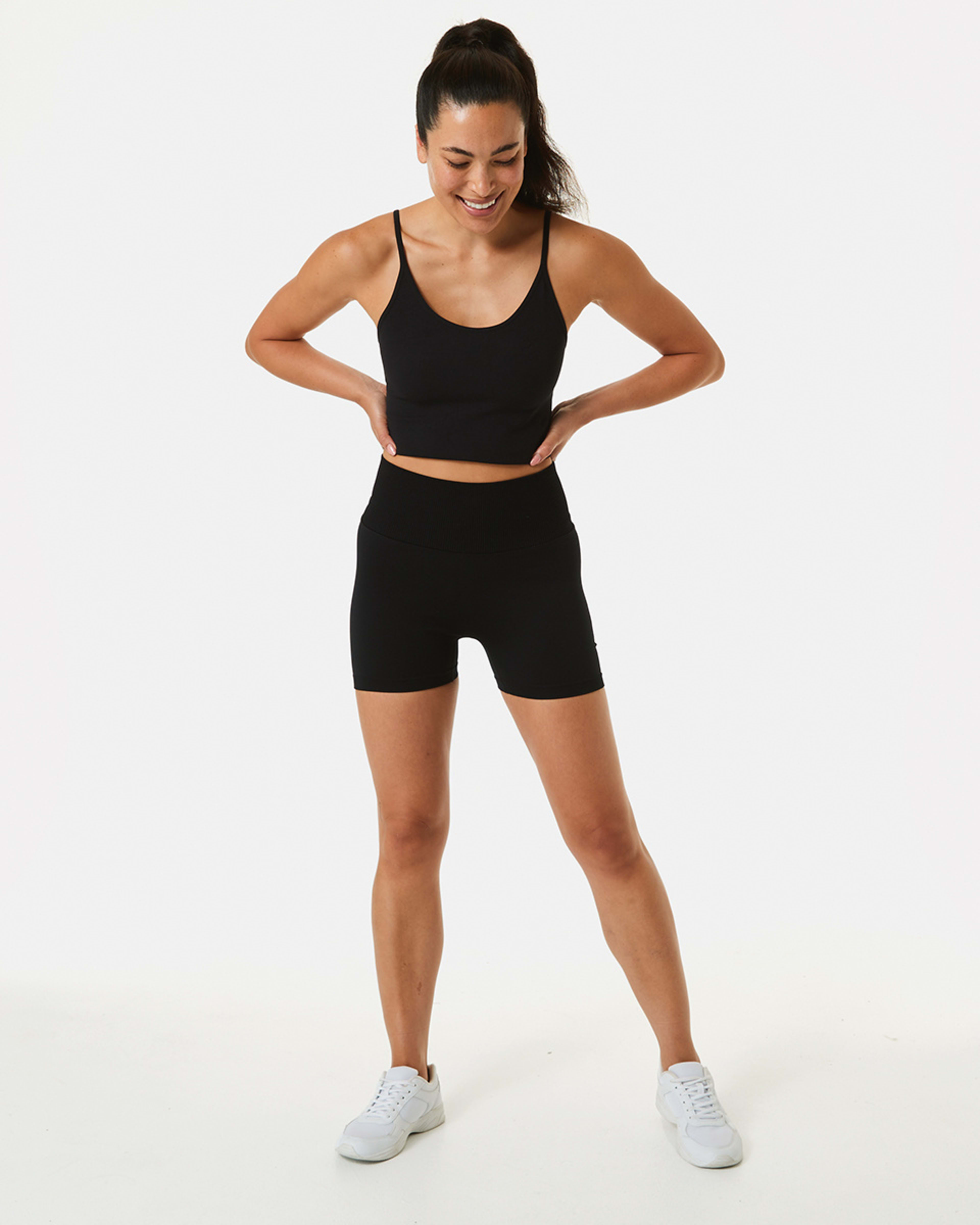 Active Womens HiRise Scrunch Shorts Kmart