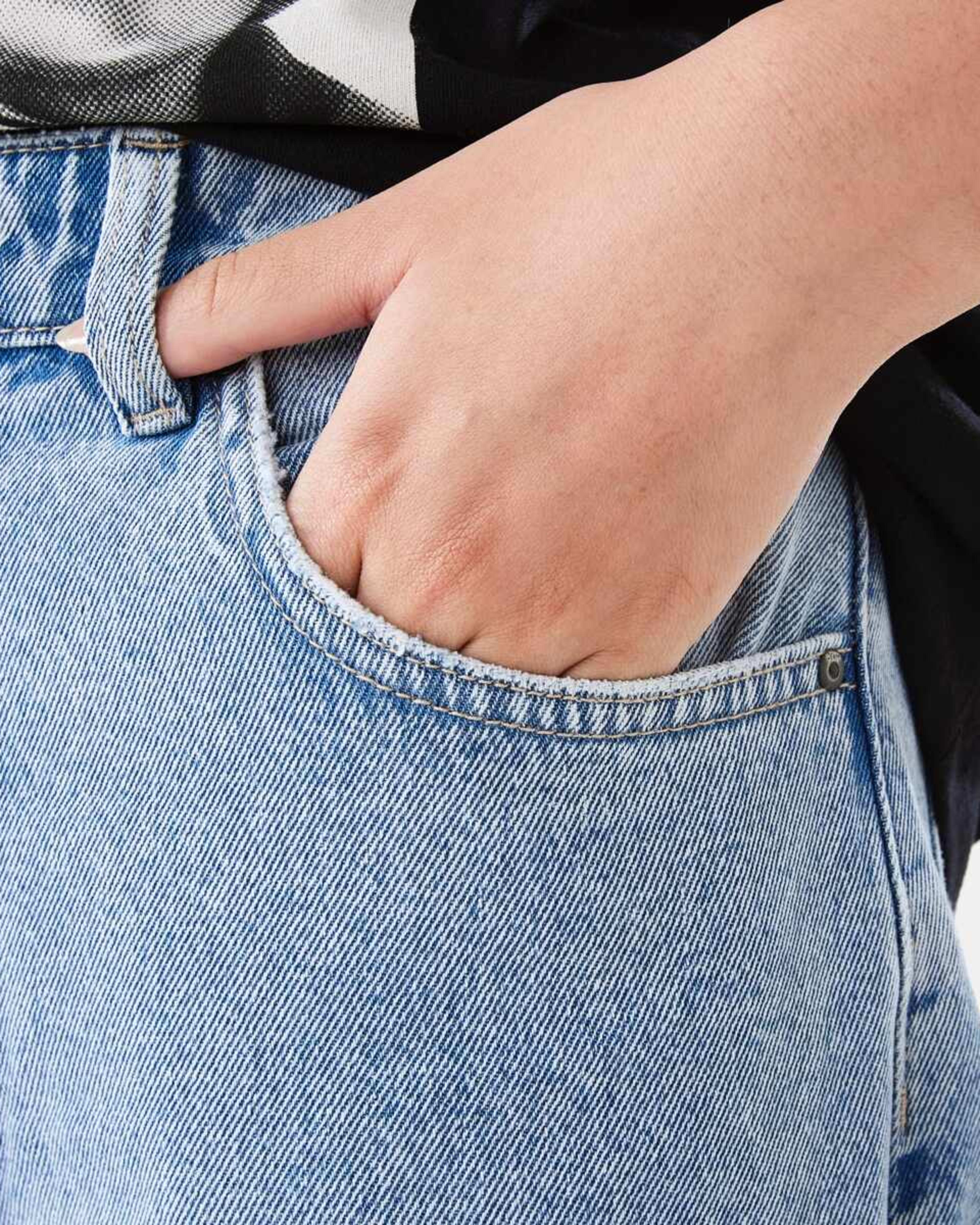 6 Wide Leg Jeans LIGHT WASH DENIM, 6 of 9