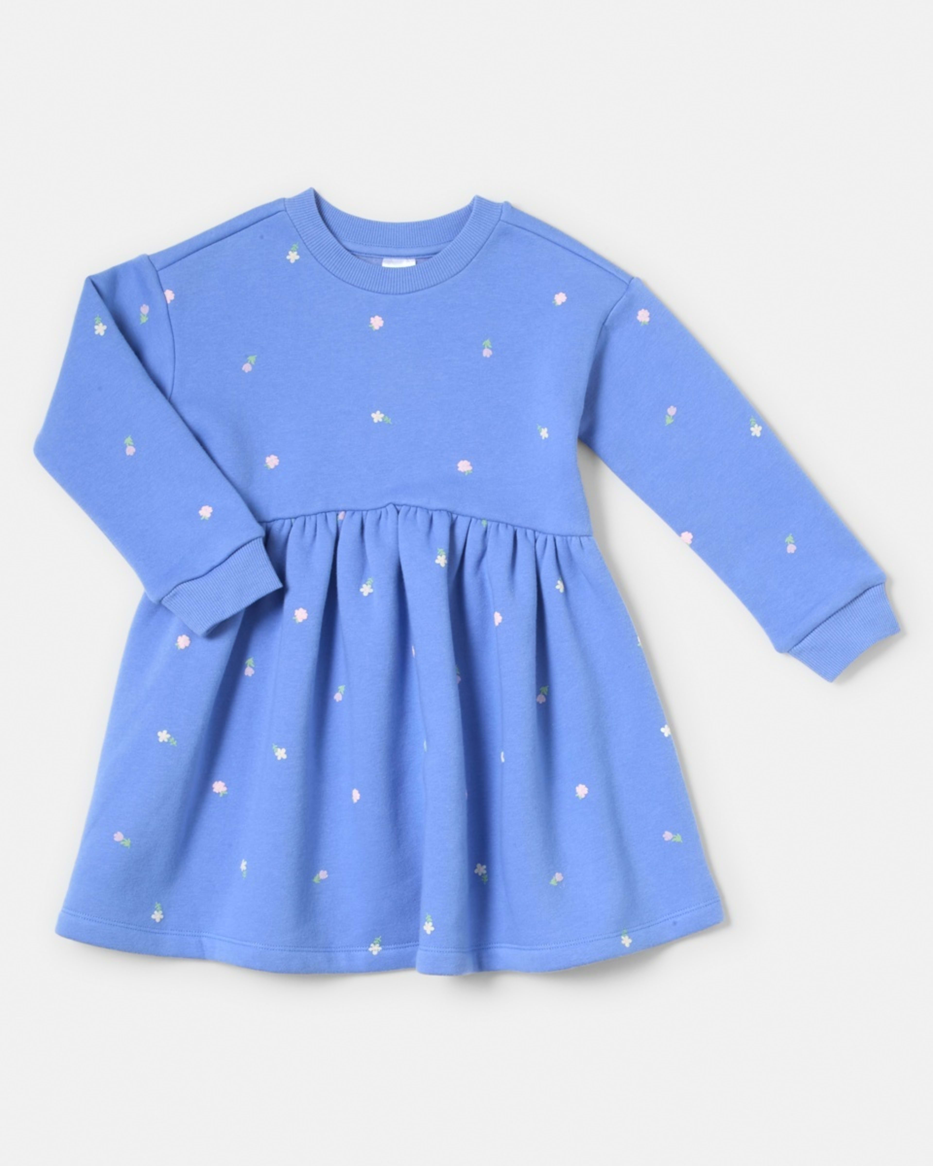 8 Puff Print Fleece Dress Floral, 8 of 9