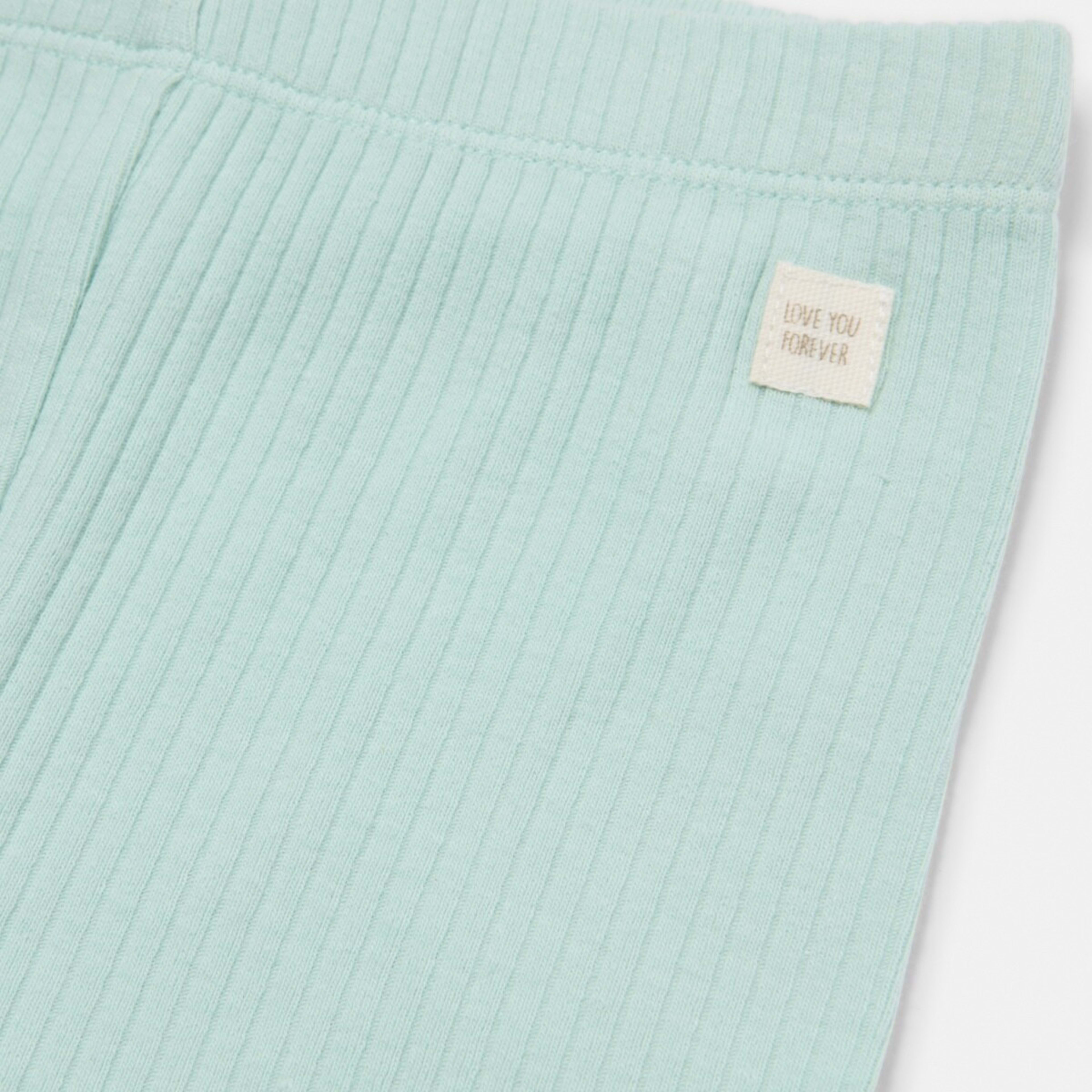 7 3 Pack Rib Leggings Green Grey 3pk, 7 of 8