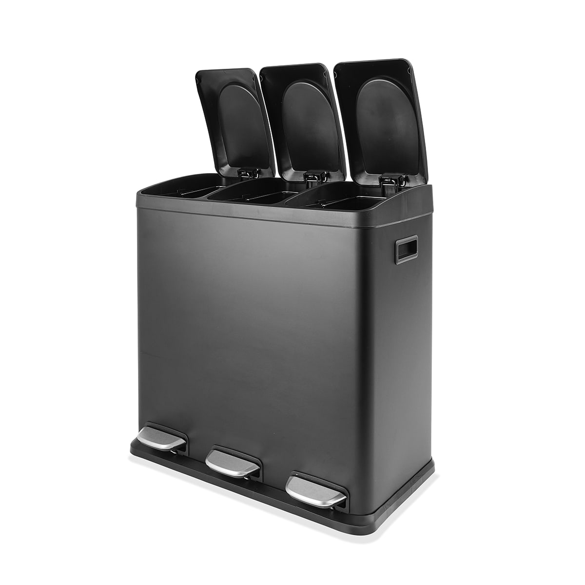 60L Black Recycle Bin - Kmart