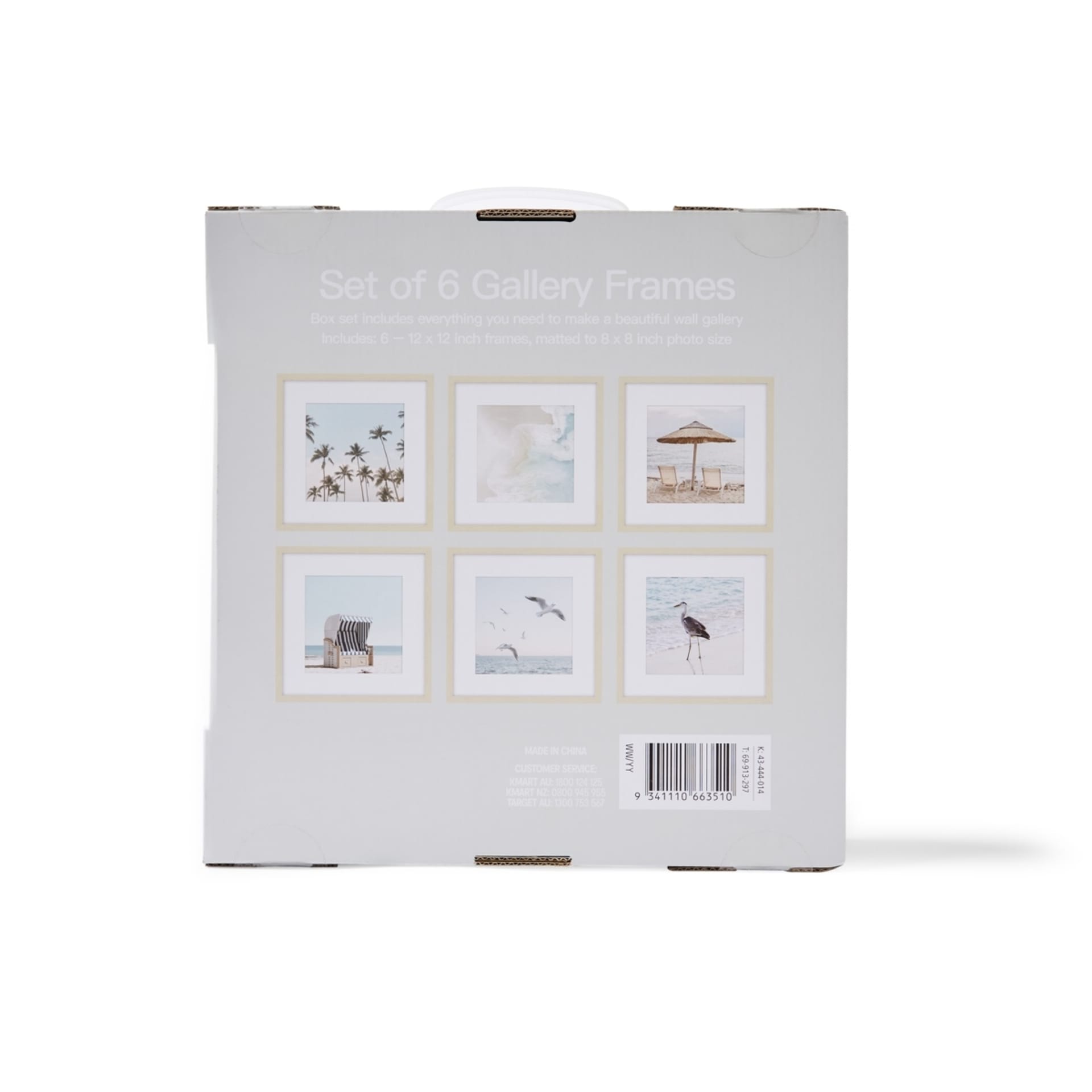 Set of 6 Gallery Frames - Oak Look - Kmart