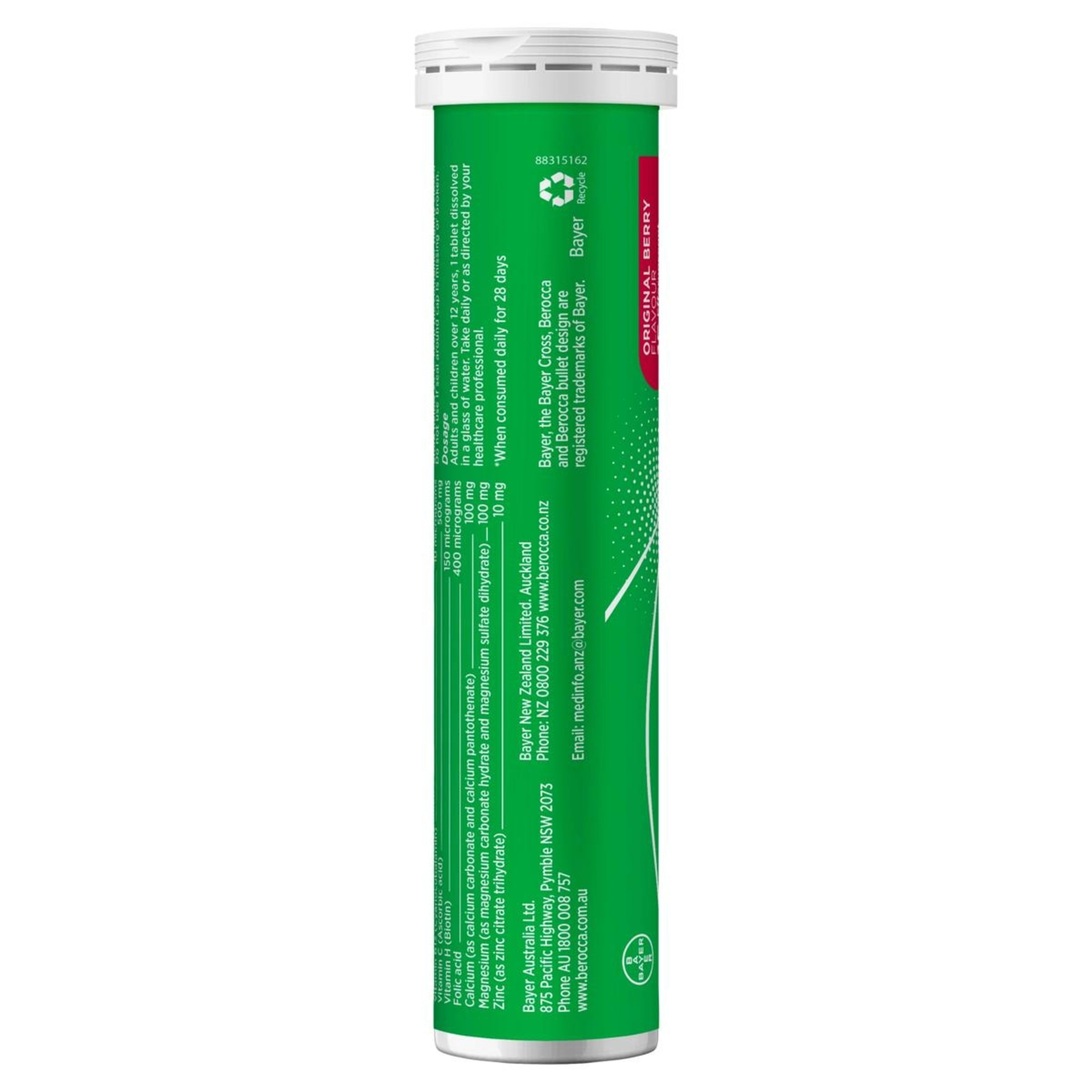 8 15 Pack Berroca Energy Original Berry Flavour Effervescent Tablets, 8 of 10