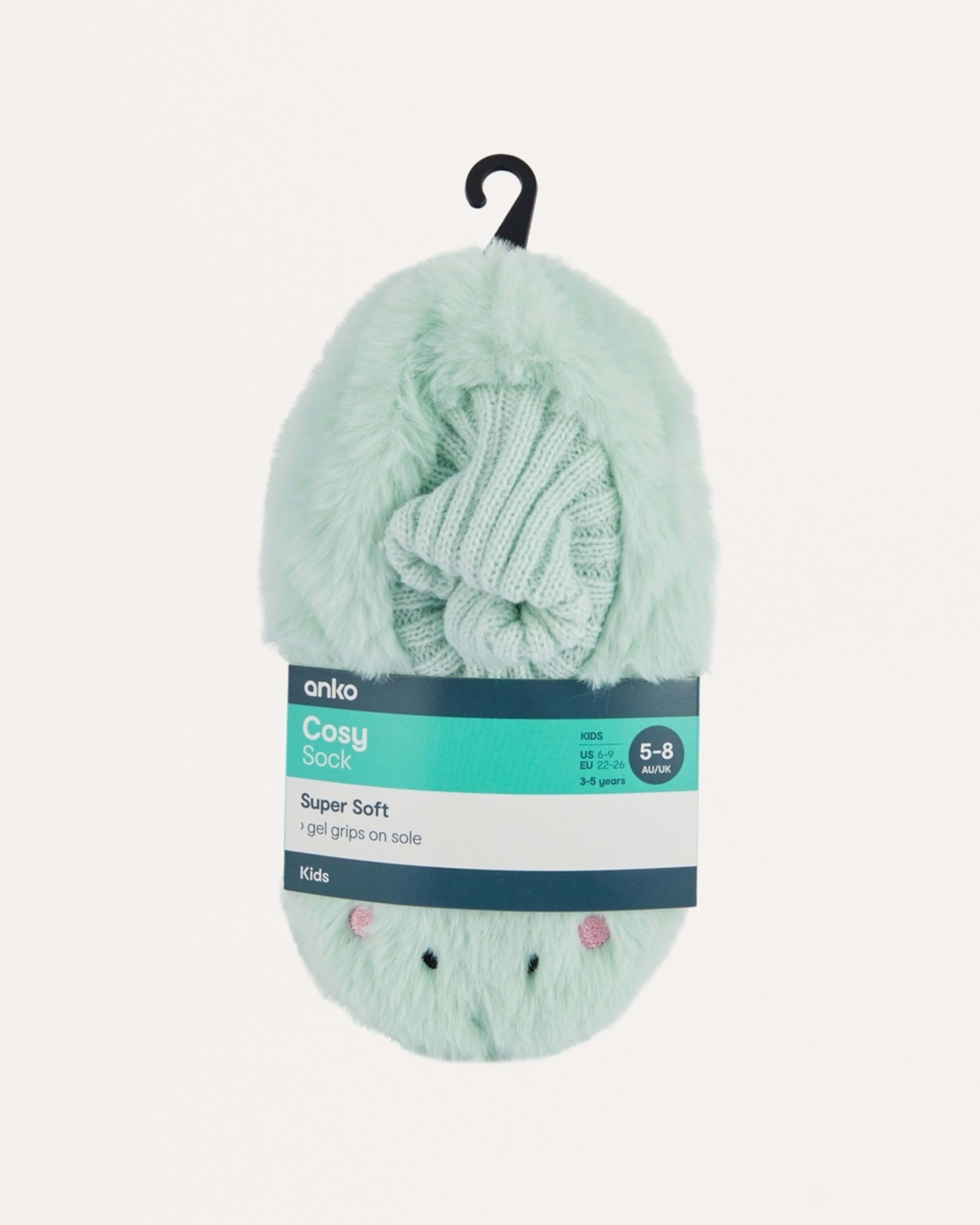 3 Cosy Socks Blue Unicorn, 3 of 3