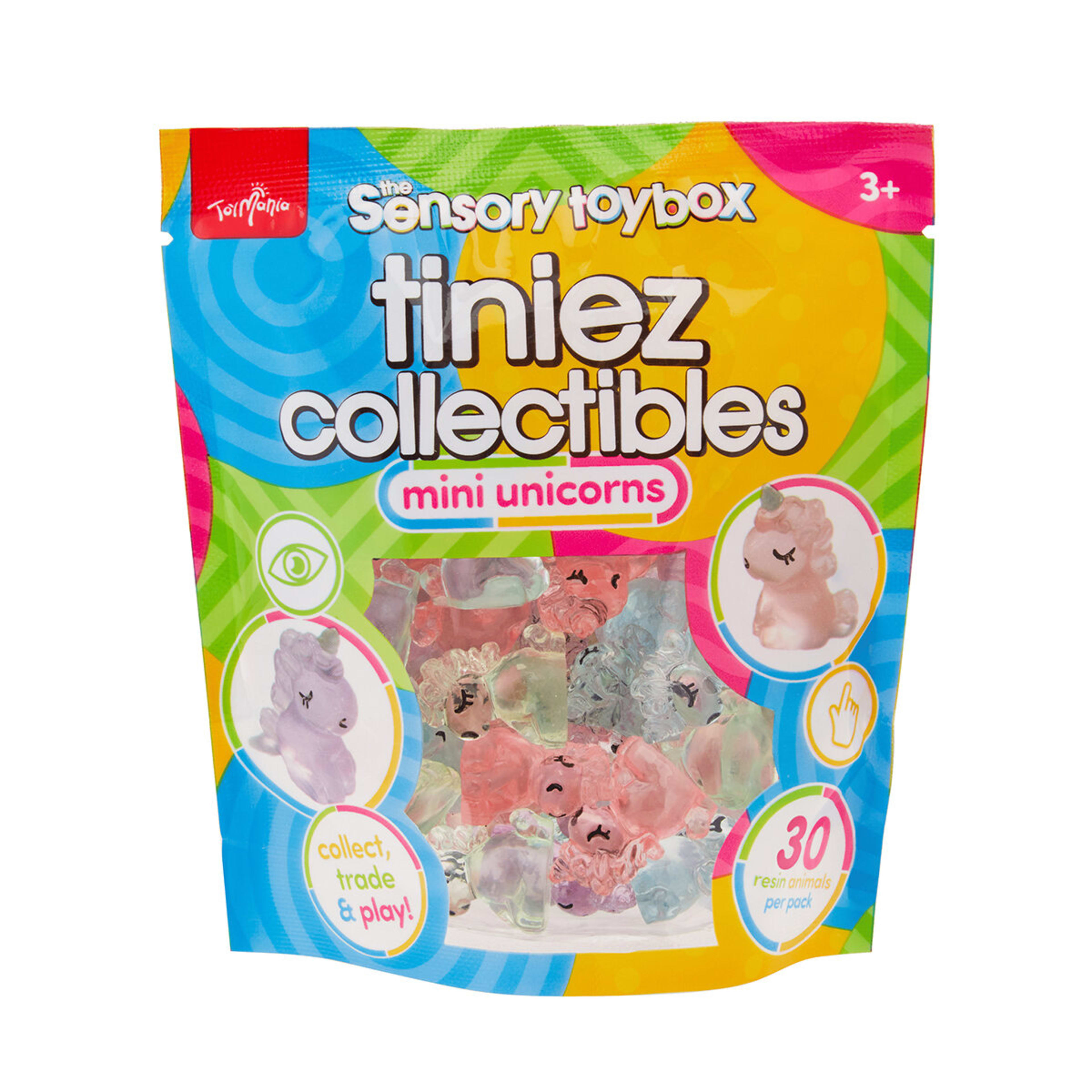 3 30 Pack ToyMania The Sensory Toy Box Tiniez Collectibles Mini Axolotl - Assorted, 3 of 8