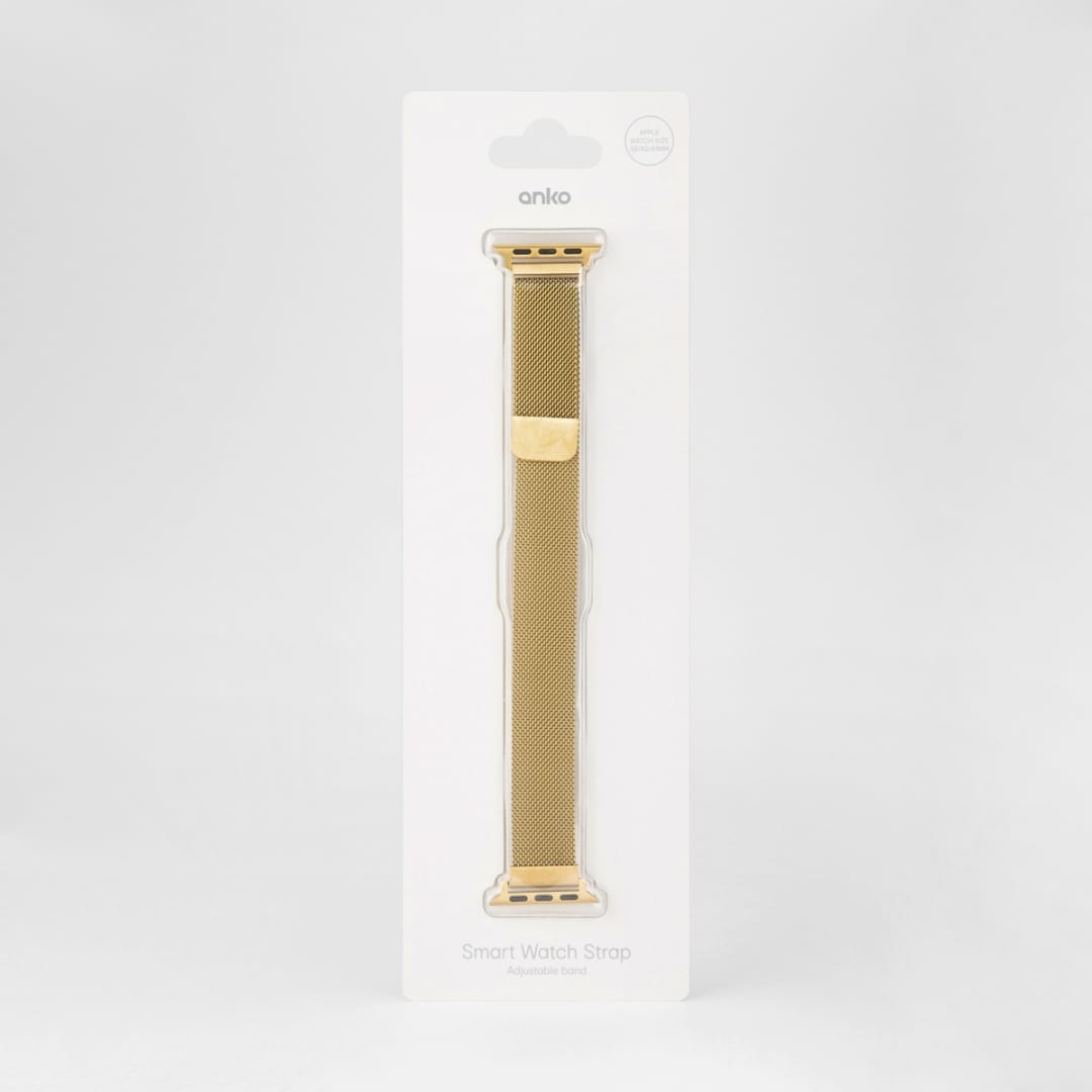 Smart Watch Strap Gold Tone Mesh Kmart