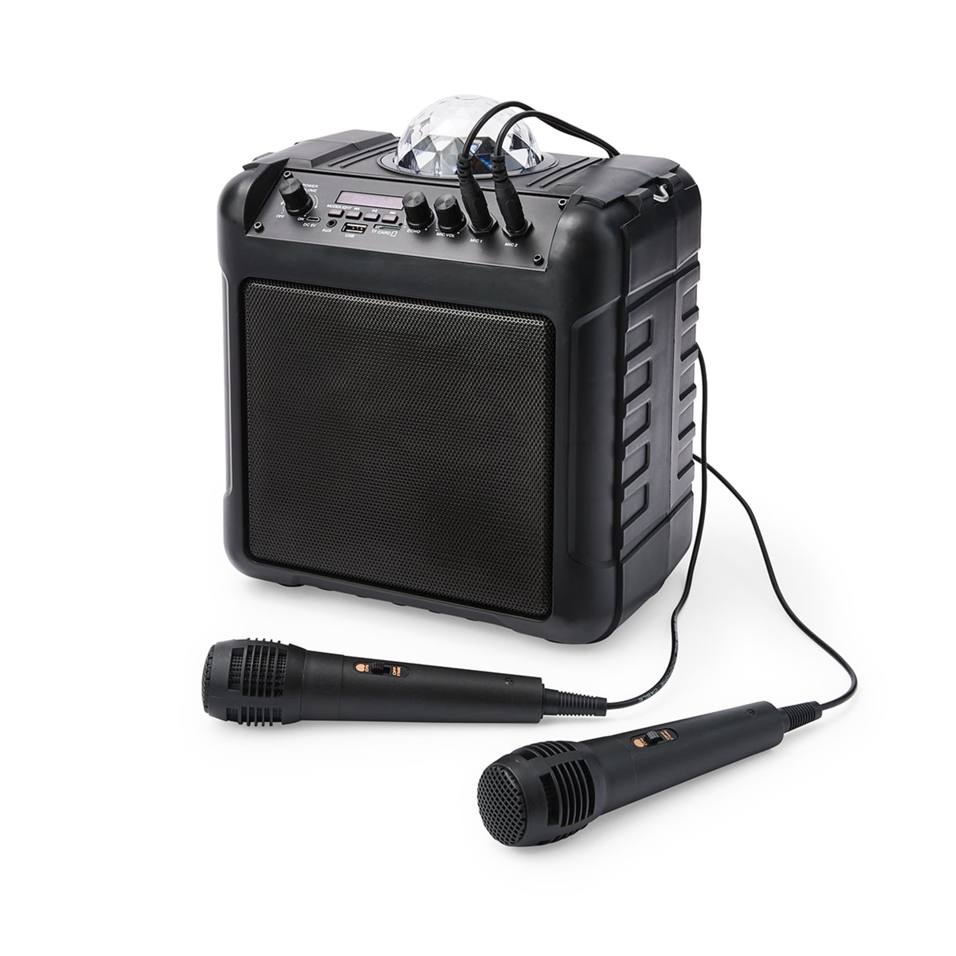 Karaoke Party Speaker with LED and 2 Microphones Kmart NZ