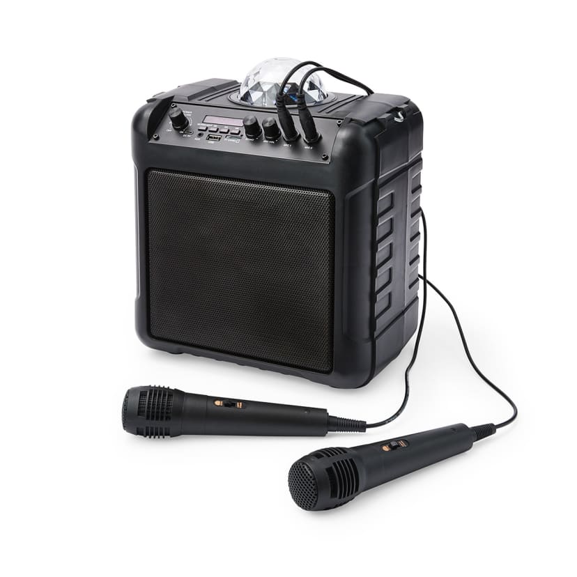 Karaoke Party Speaker with LED and 2 Microphones Kmart NZ