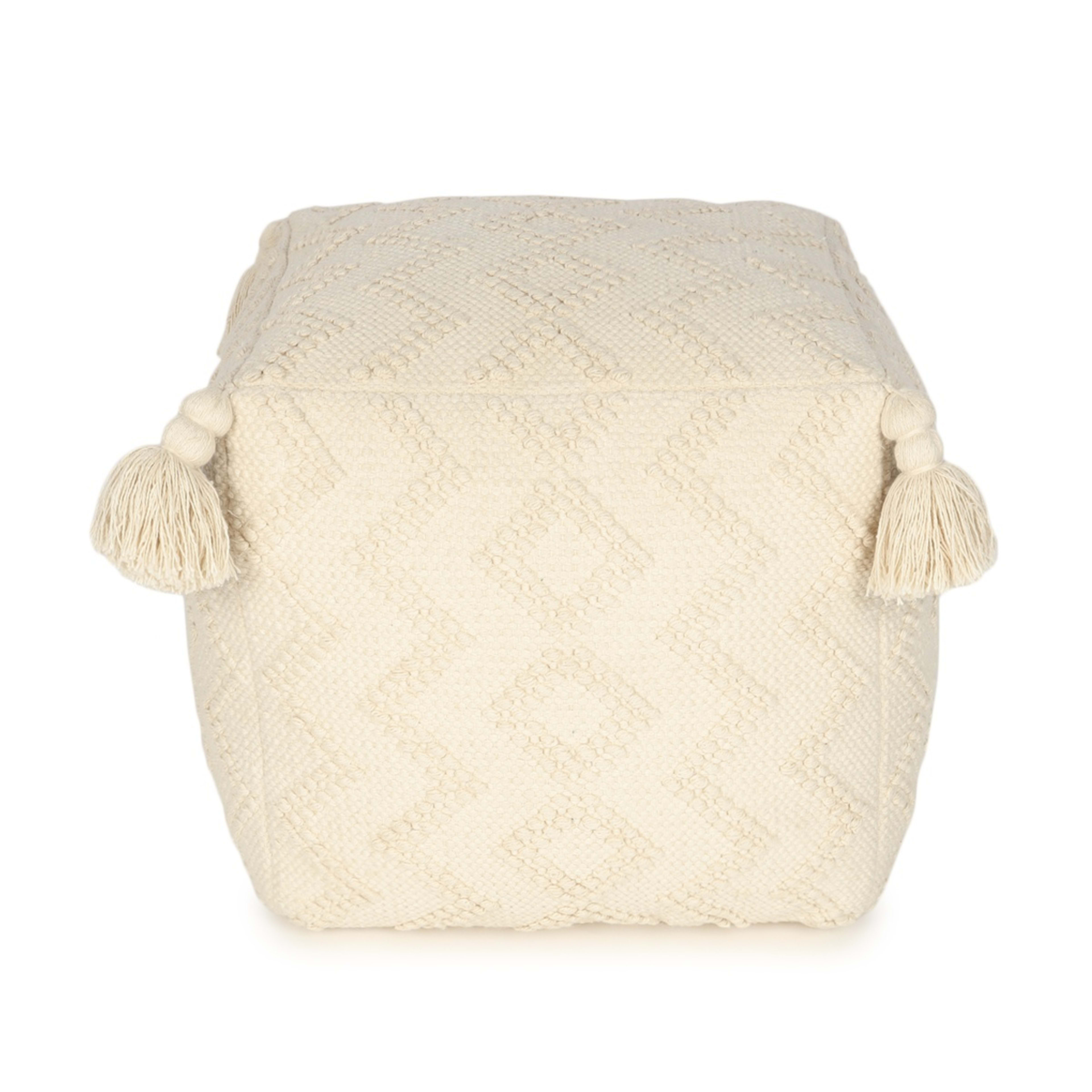 2 Faye Tassel Ottoman - Natural, 2 of 7