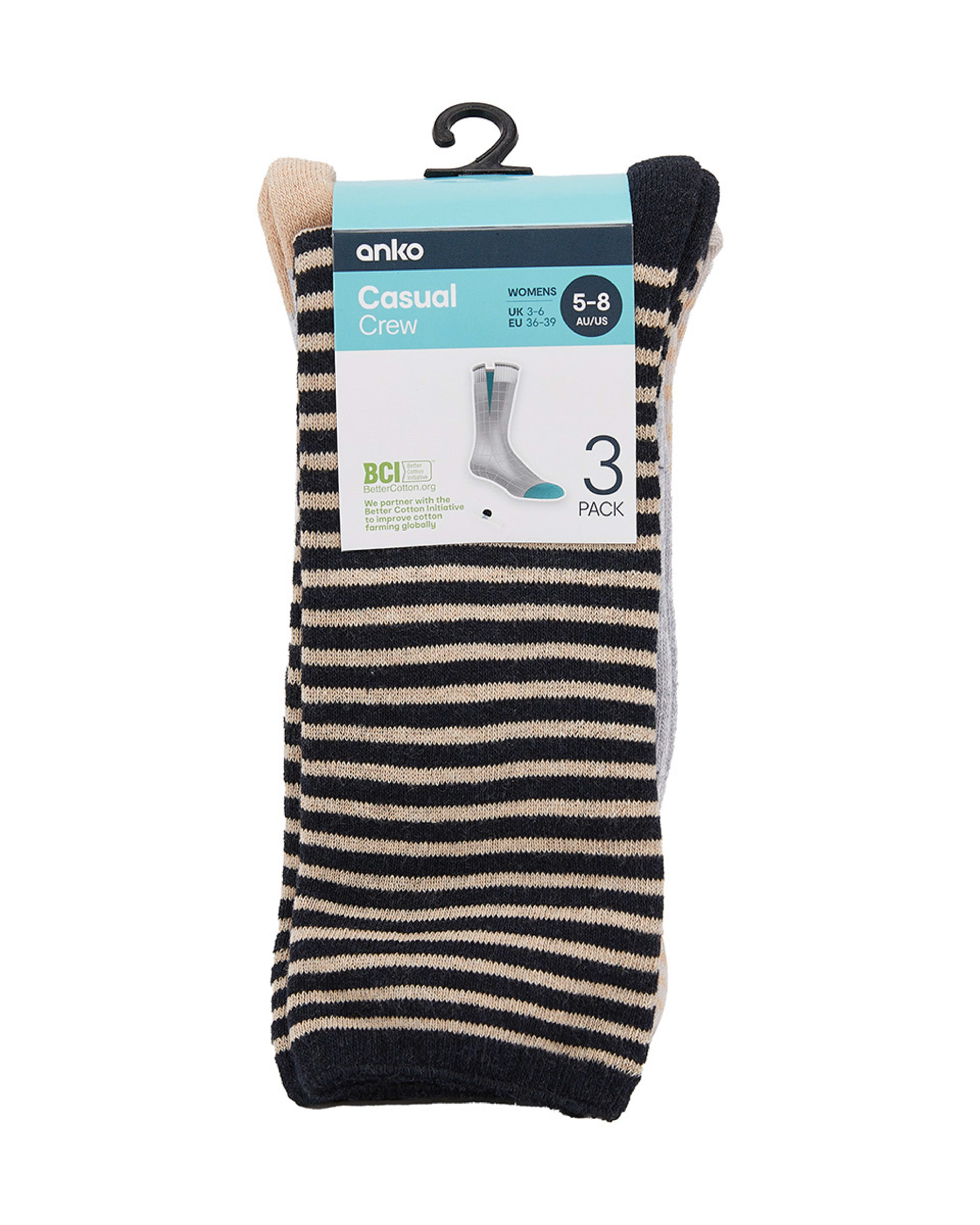 3 Pack Outdoor Crew Socks Kmart