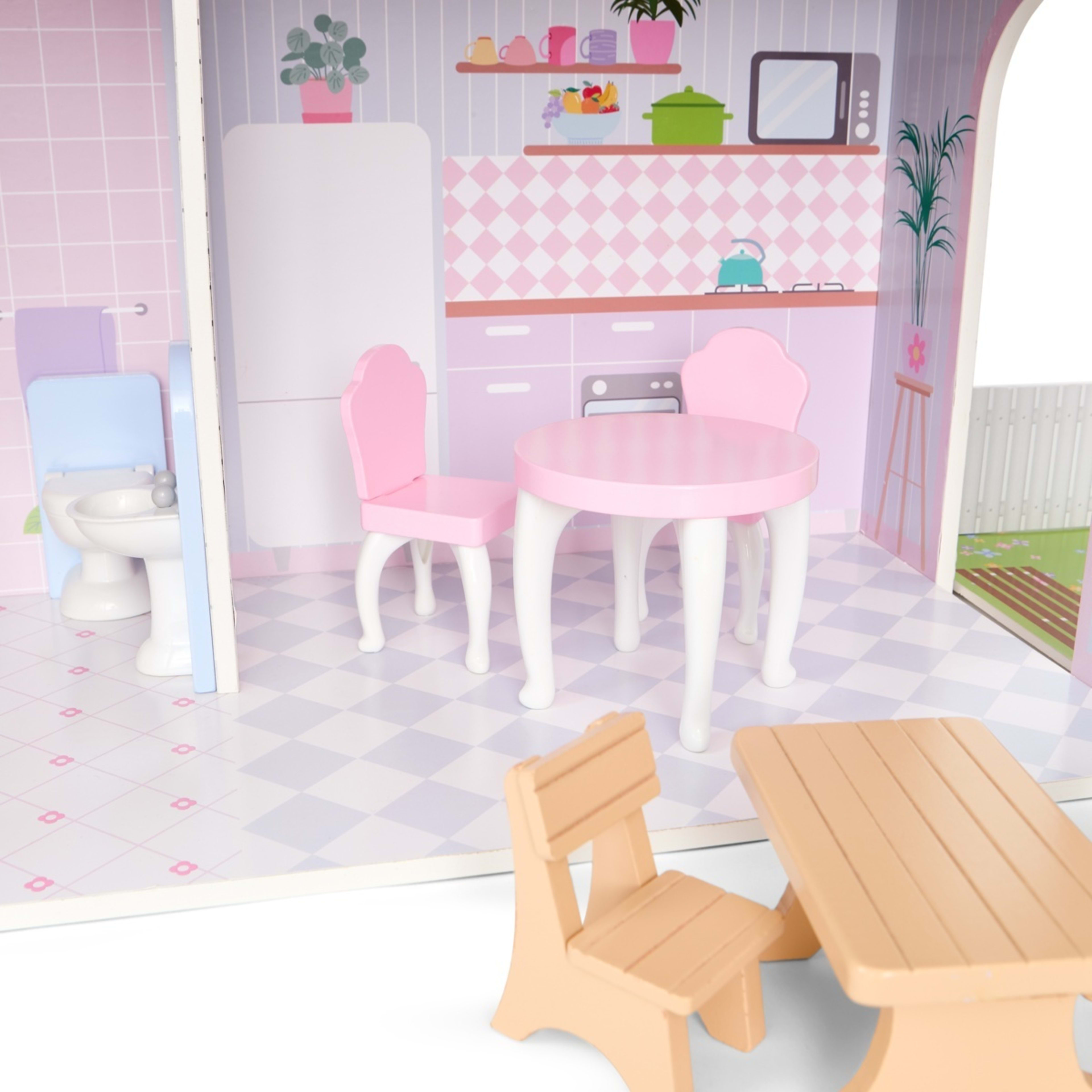 7 21 Piece Wooden Fashion Dollhouse, 7 of 10