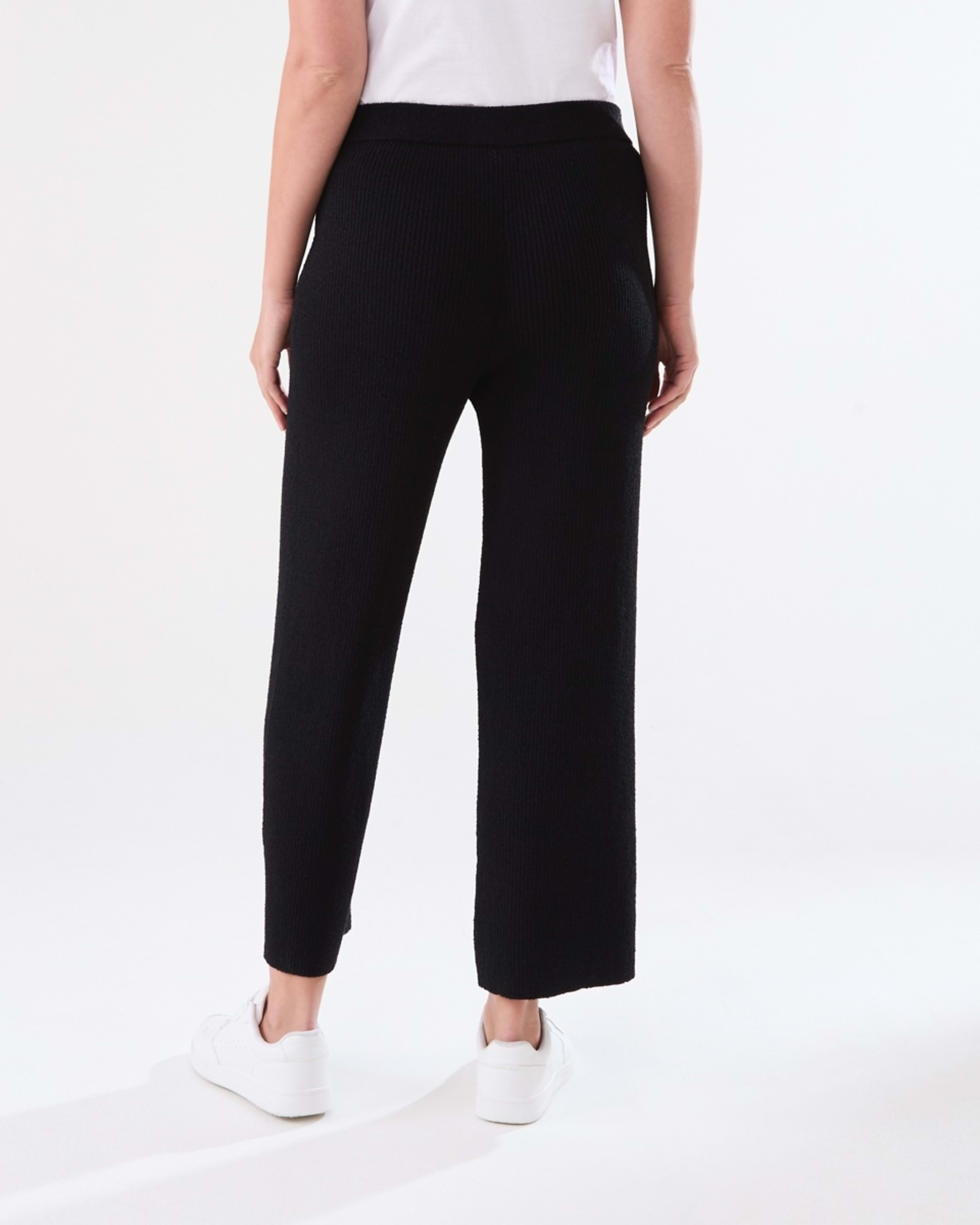 3 Wide True Knit Ankle Pants BLACK, 3 of 5