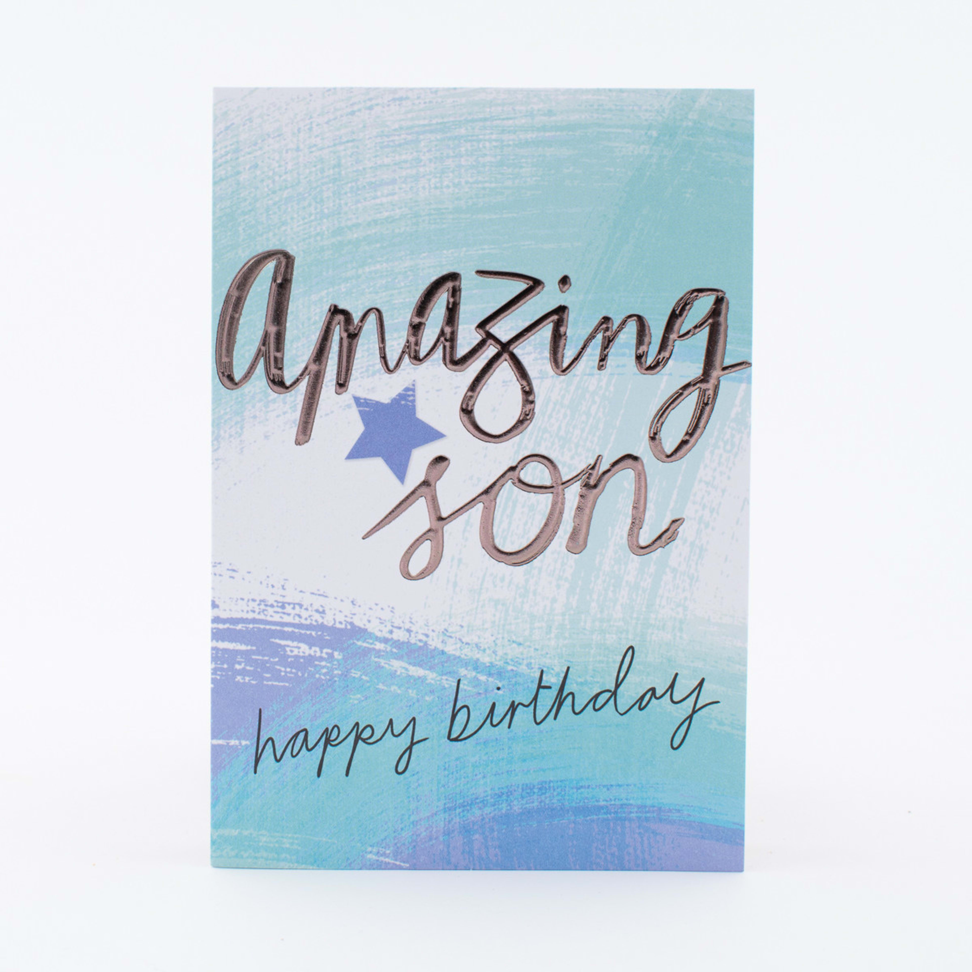 1 Hallmark Birthday Card For Son - Paint Strokes