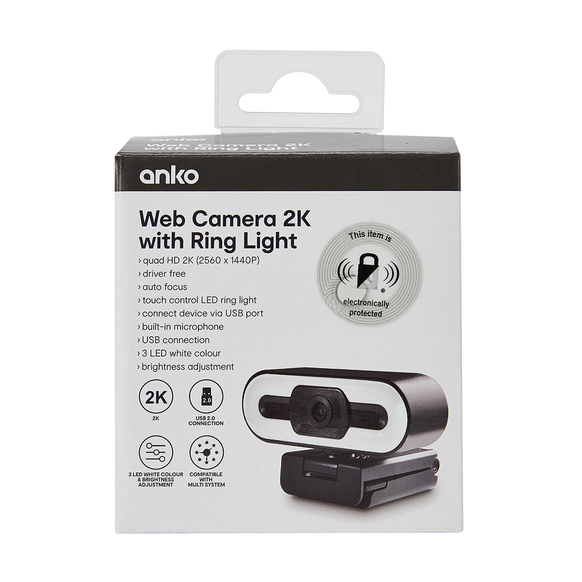  Camera 2K with Ring Light Kmart