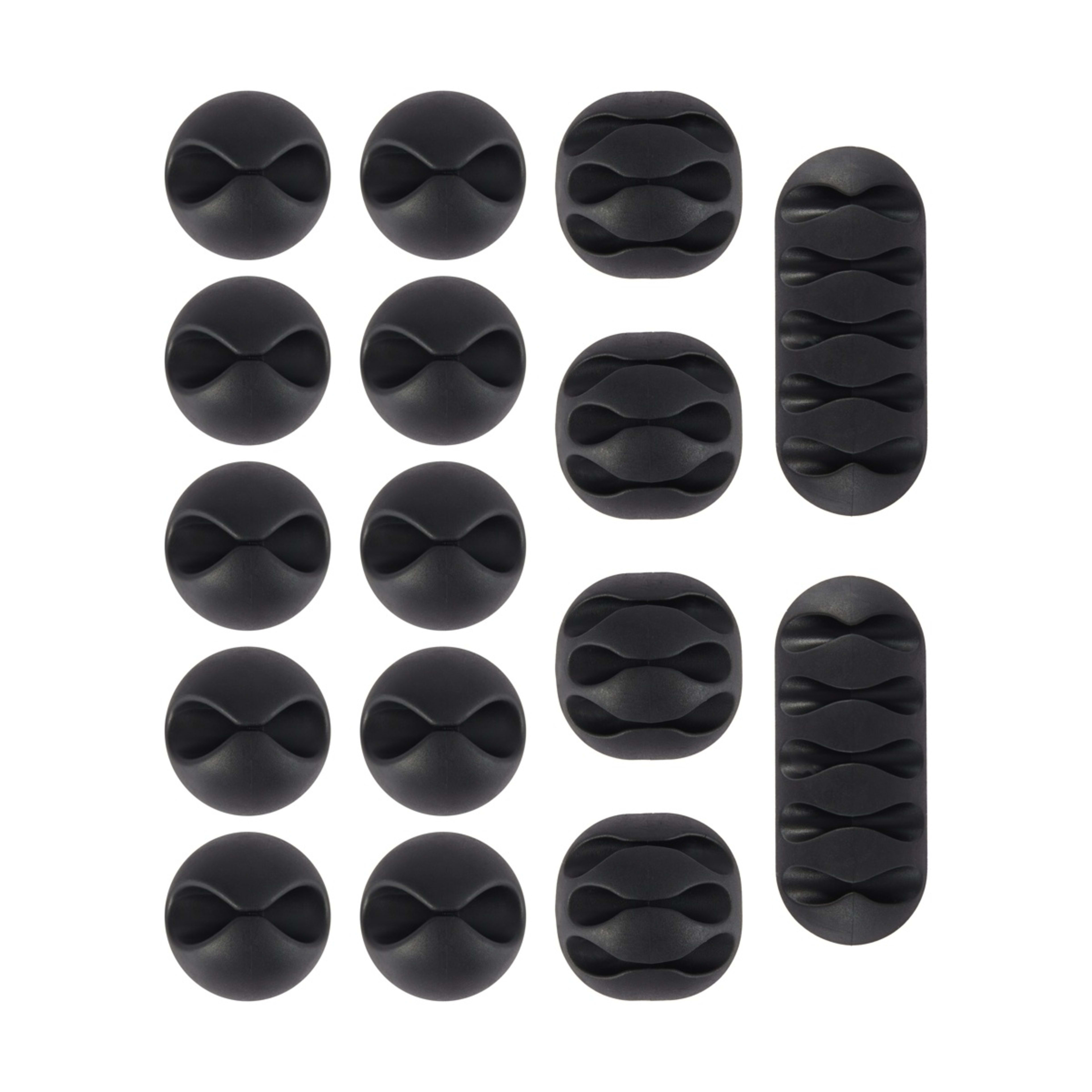 1 16 Pack Cable Tidy - Black