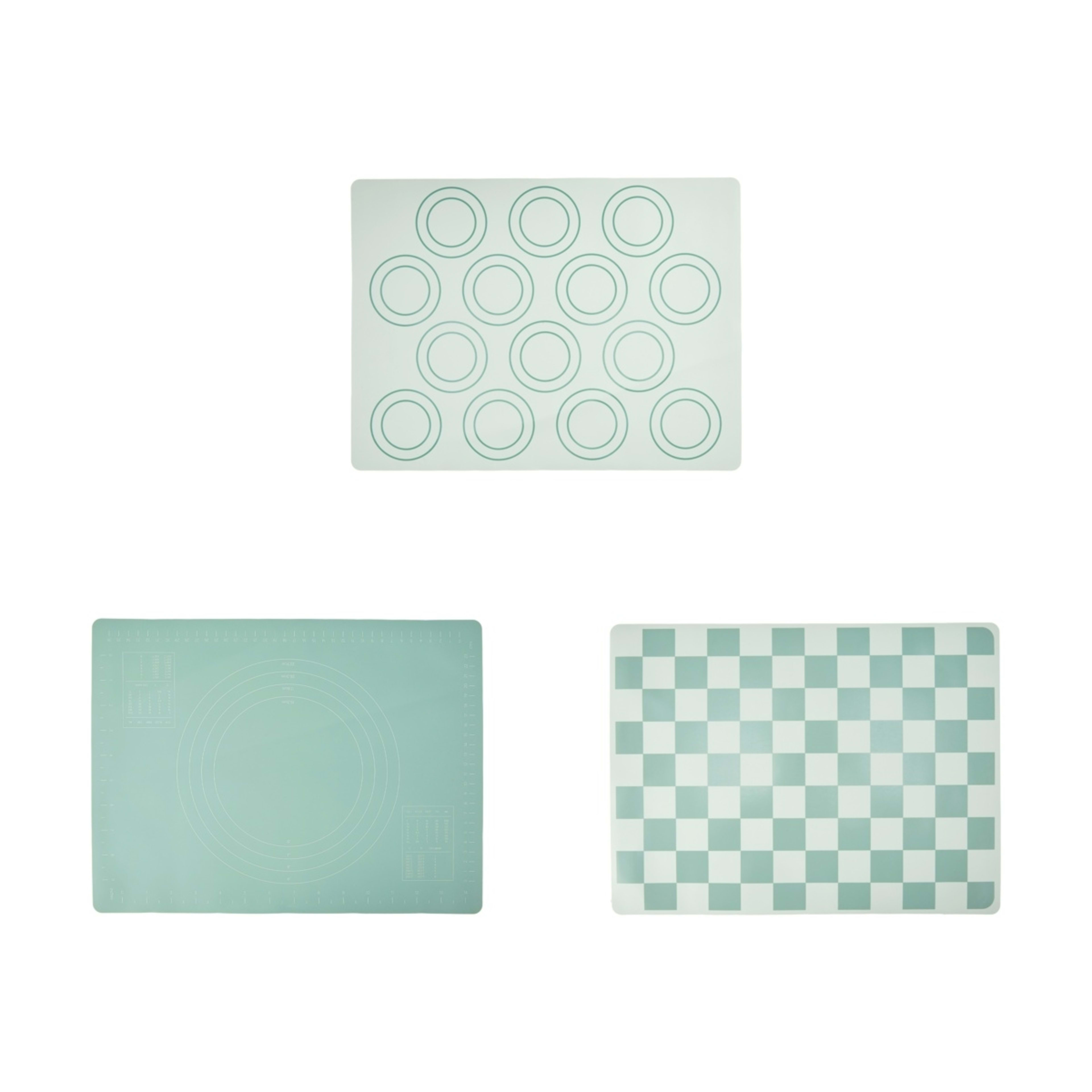 1 3 Pack Baking Mats - Green, 1 of 6