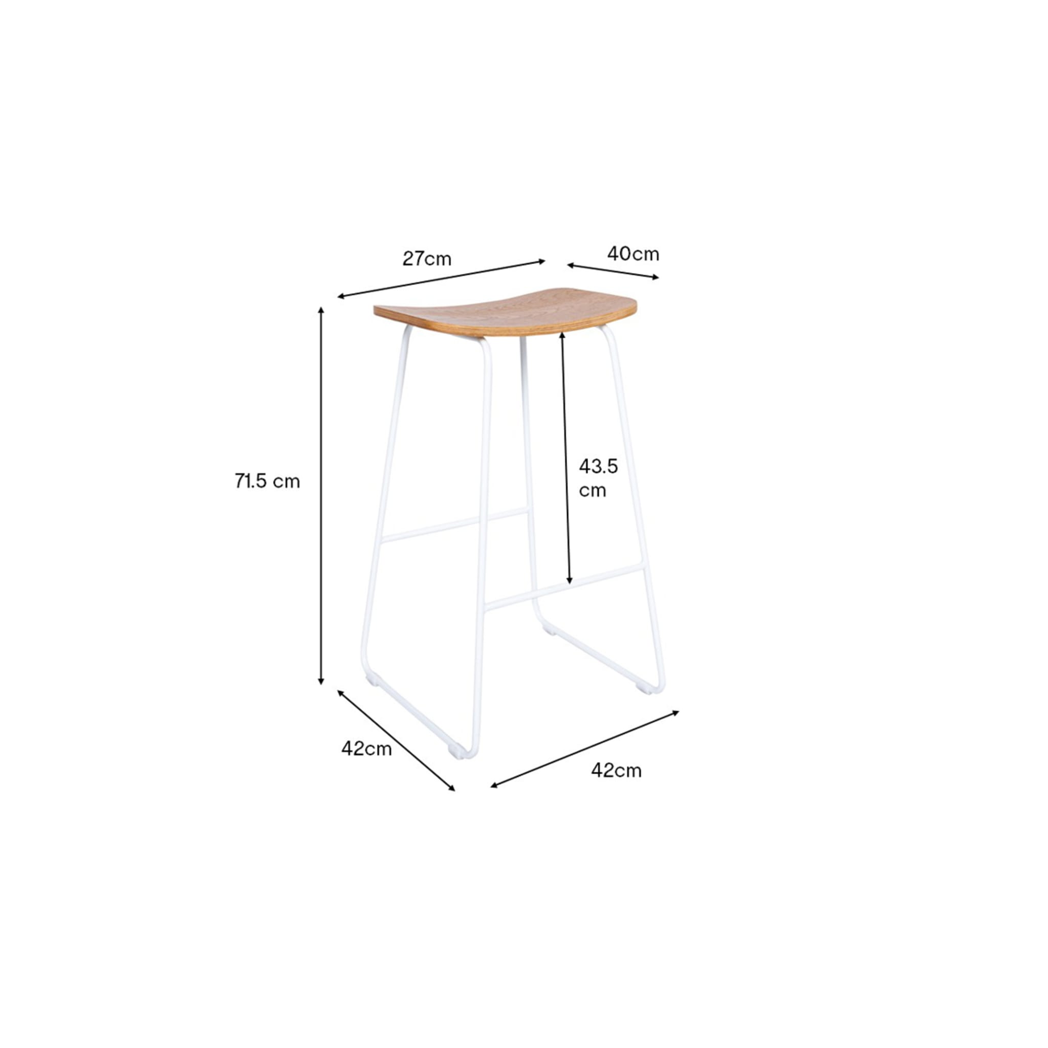 Bar Stool White Kmart