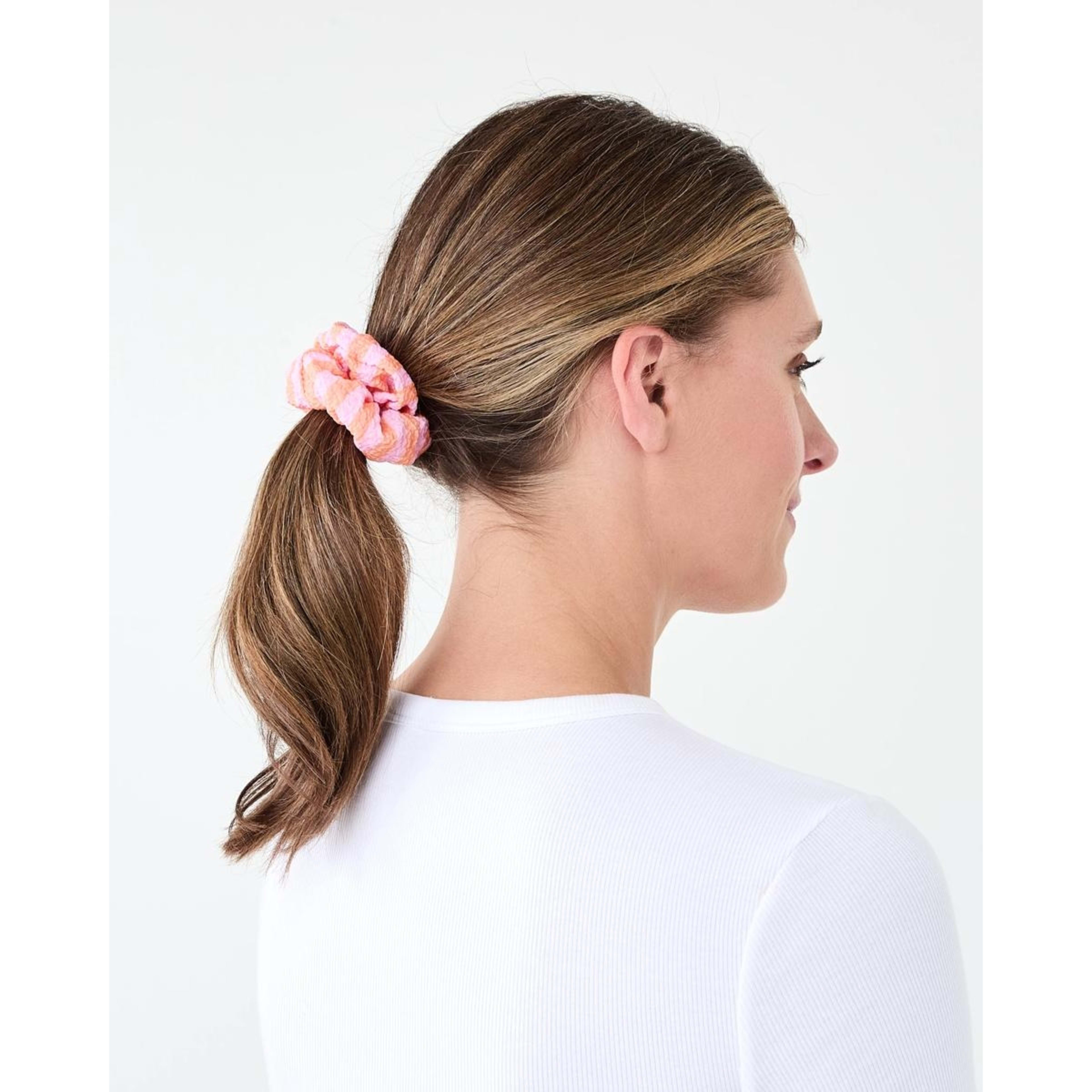 4 3 Pack Bright Stripe Hair Scrunchies, 4 of 5