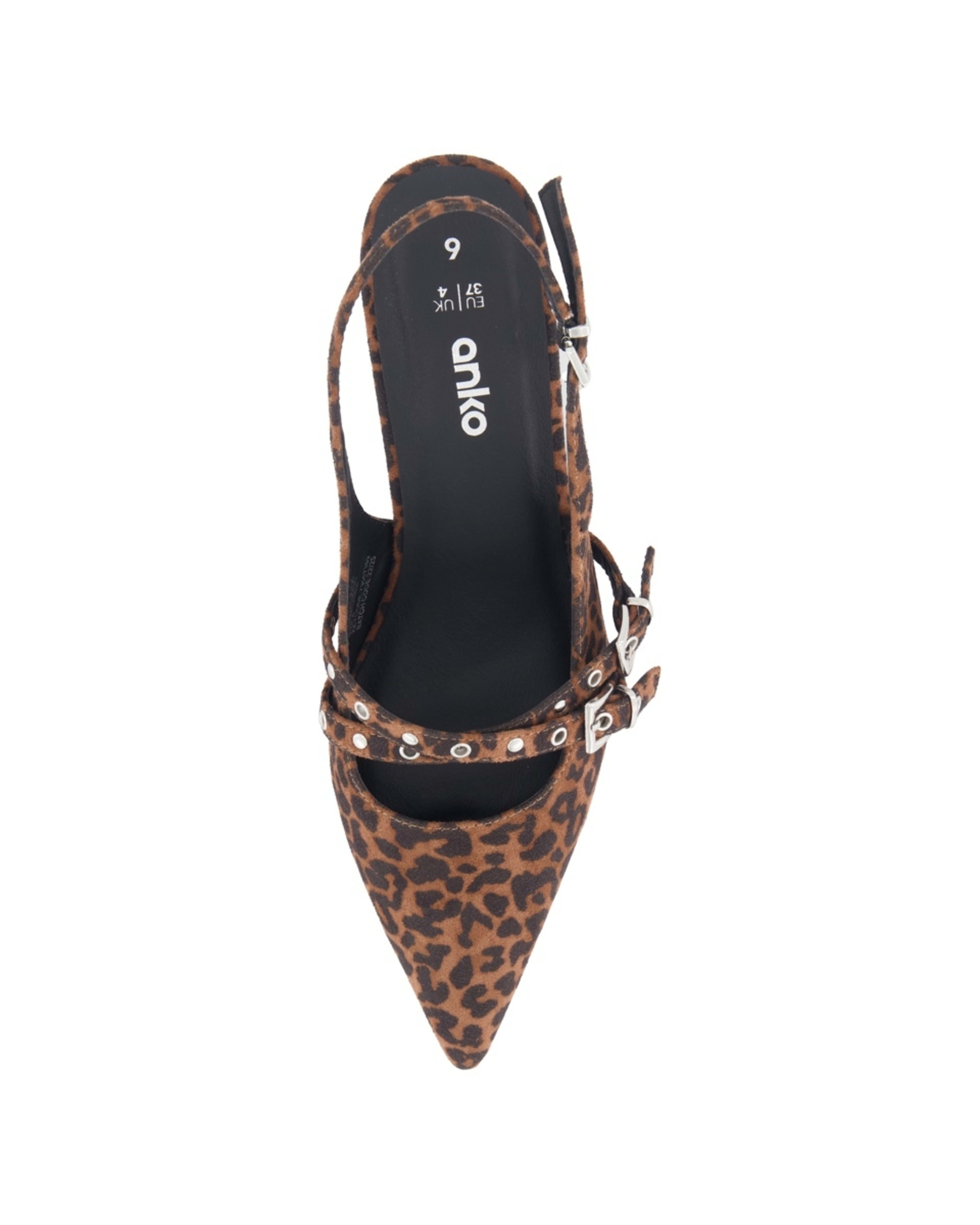 3 Strappy Kitten Heels LEOPARD NATURAL, 3 of 5
